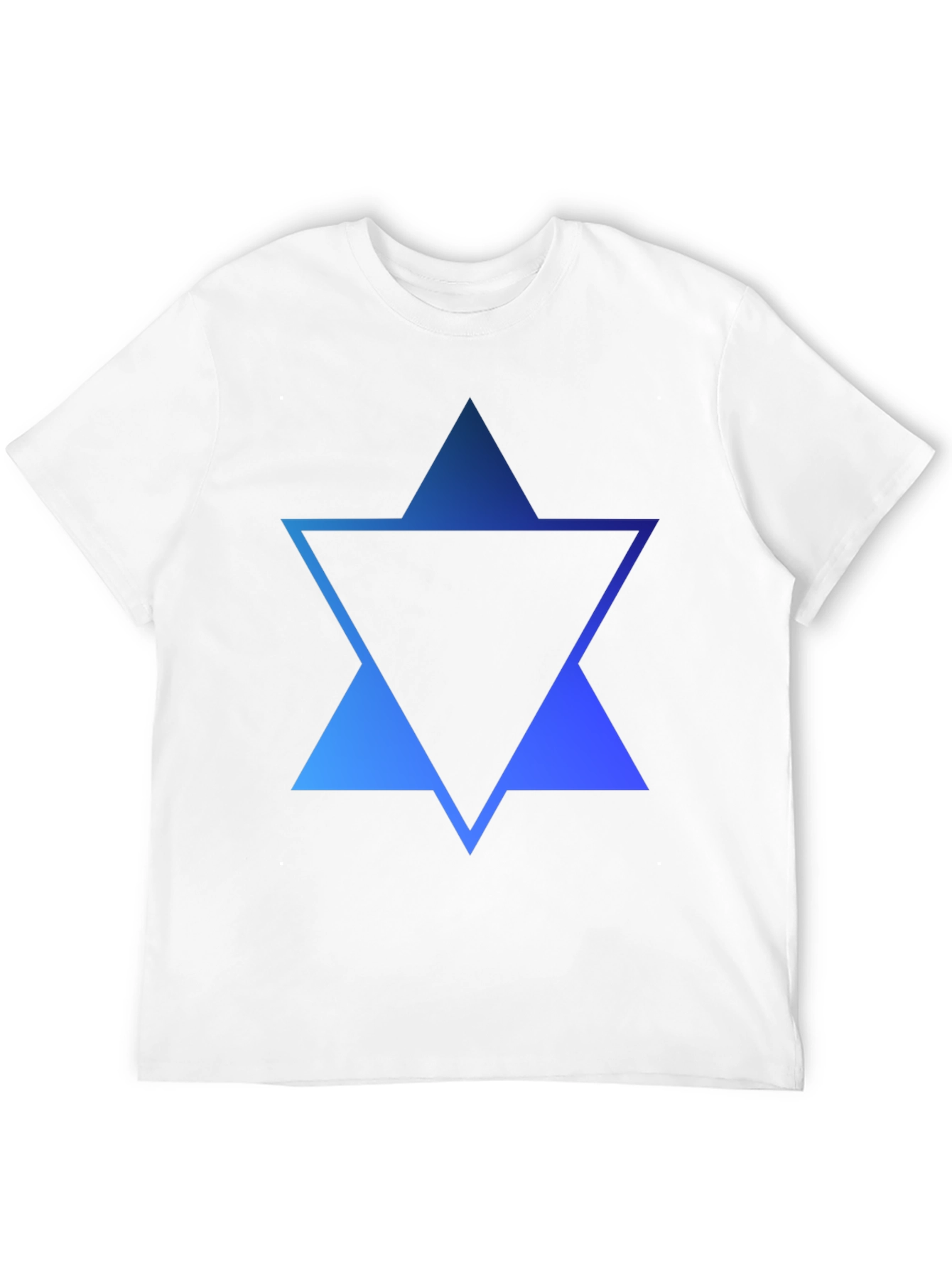 Geometric Star Graphic Tee - Modern Black T-Shirt