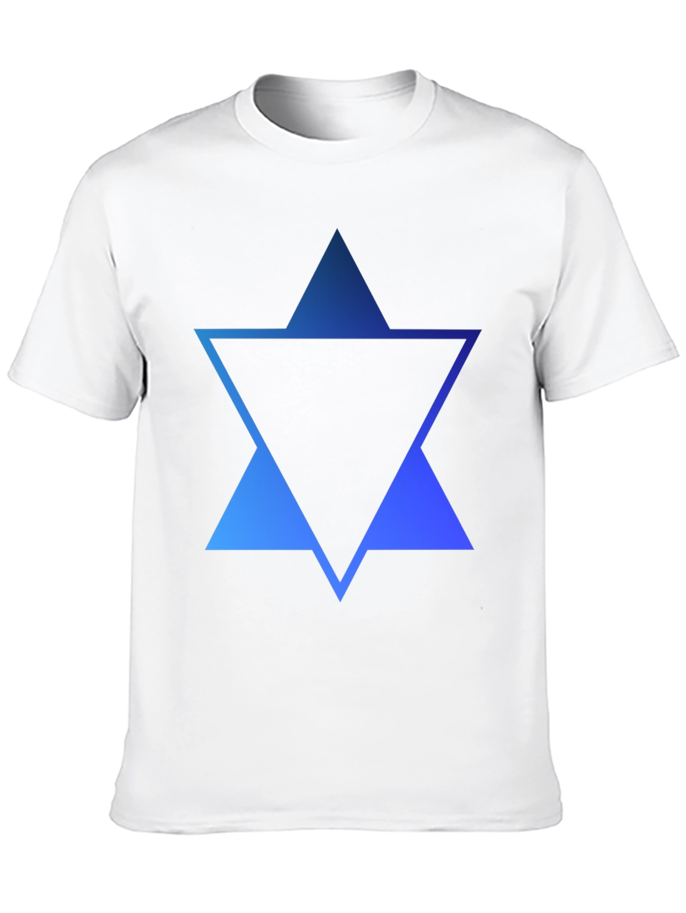 Geometric Star Graphic Tee - Modern Black T-Shirt