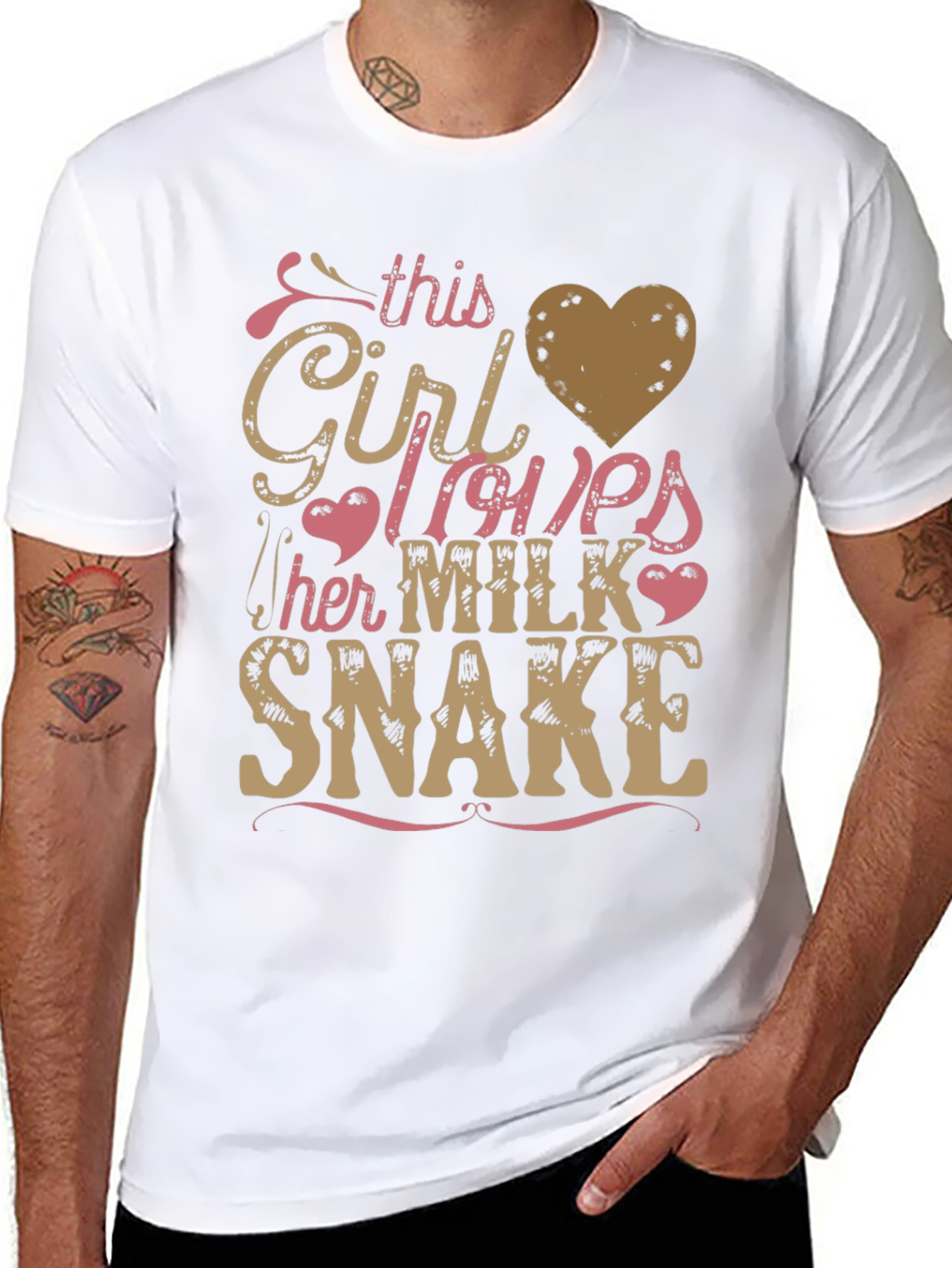Girl Loves Milk Snake T-Shirt