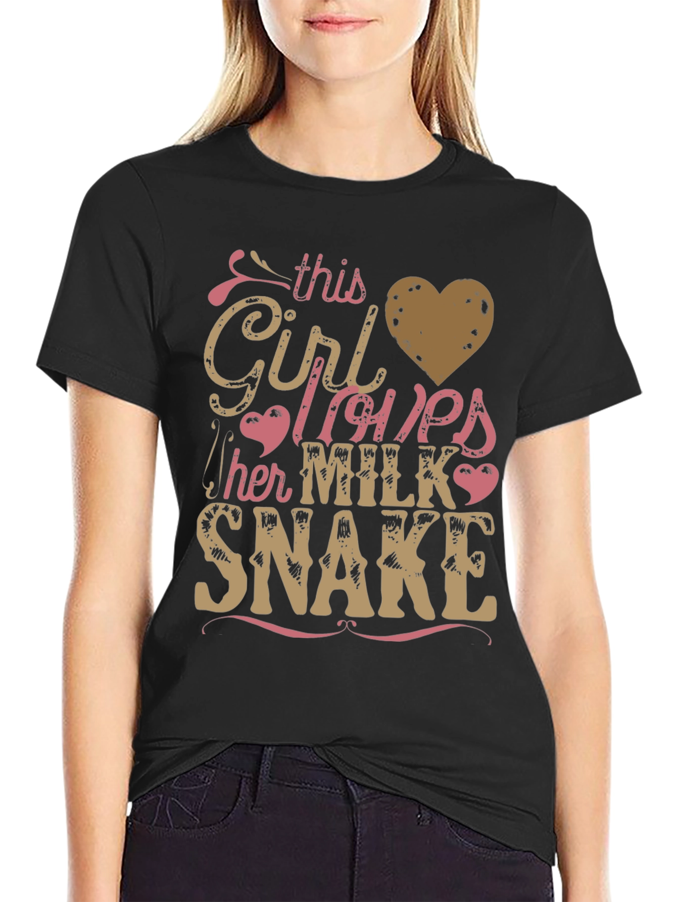 Girl Loves Milk Snake T-Shirt
