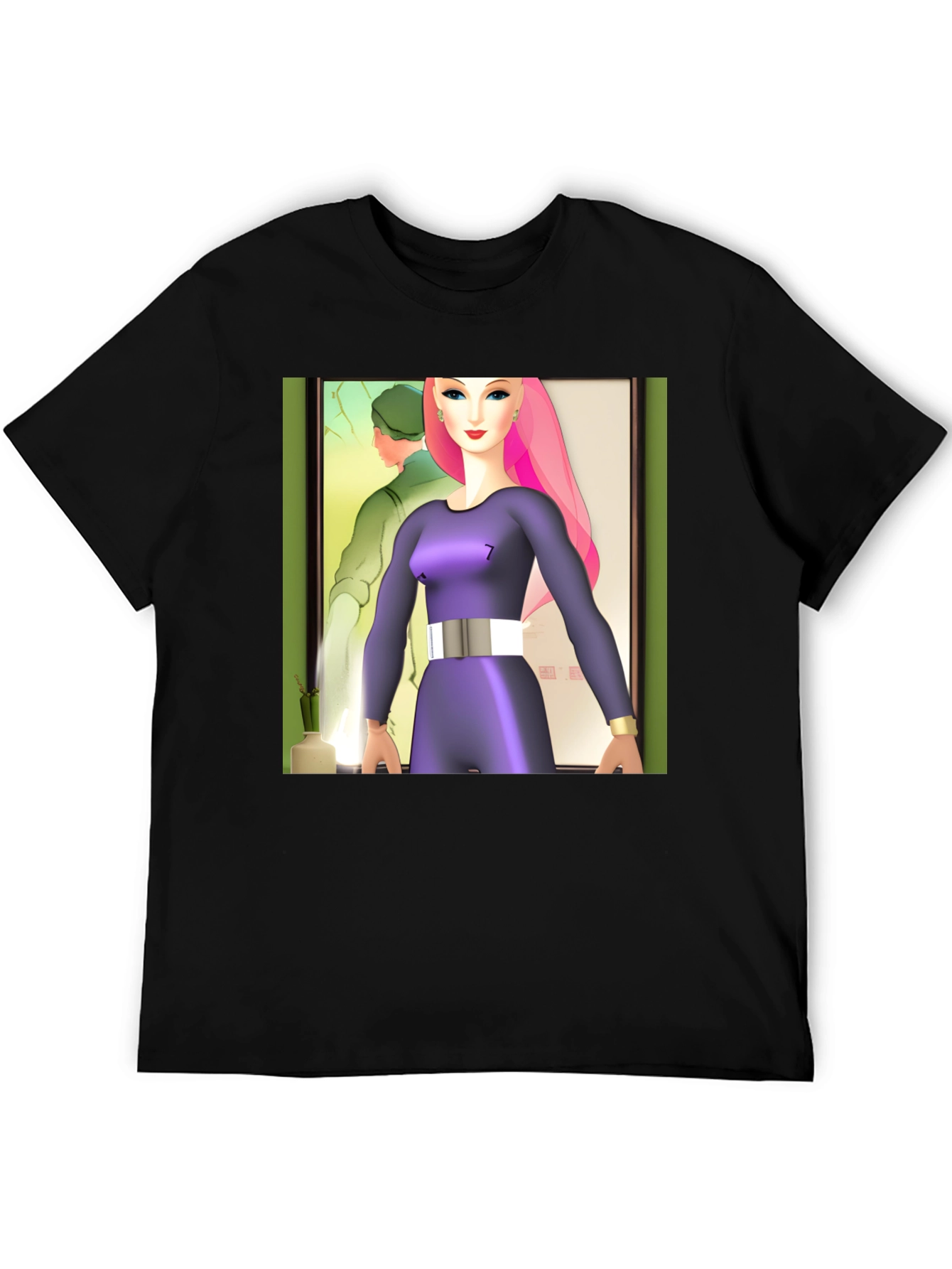Abstract Art T-Shirt: Retro-Futuristic Style