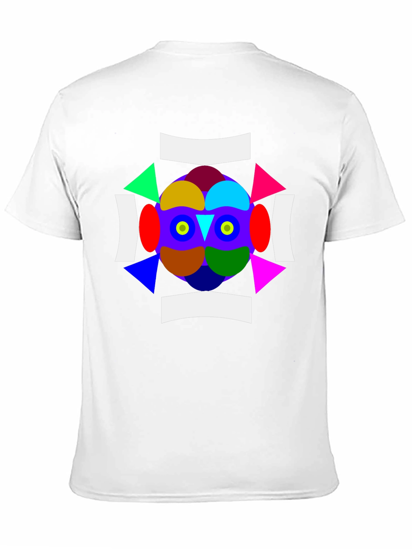 Abstract Geometric Graphic Print Crew Neck T-Shirt