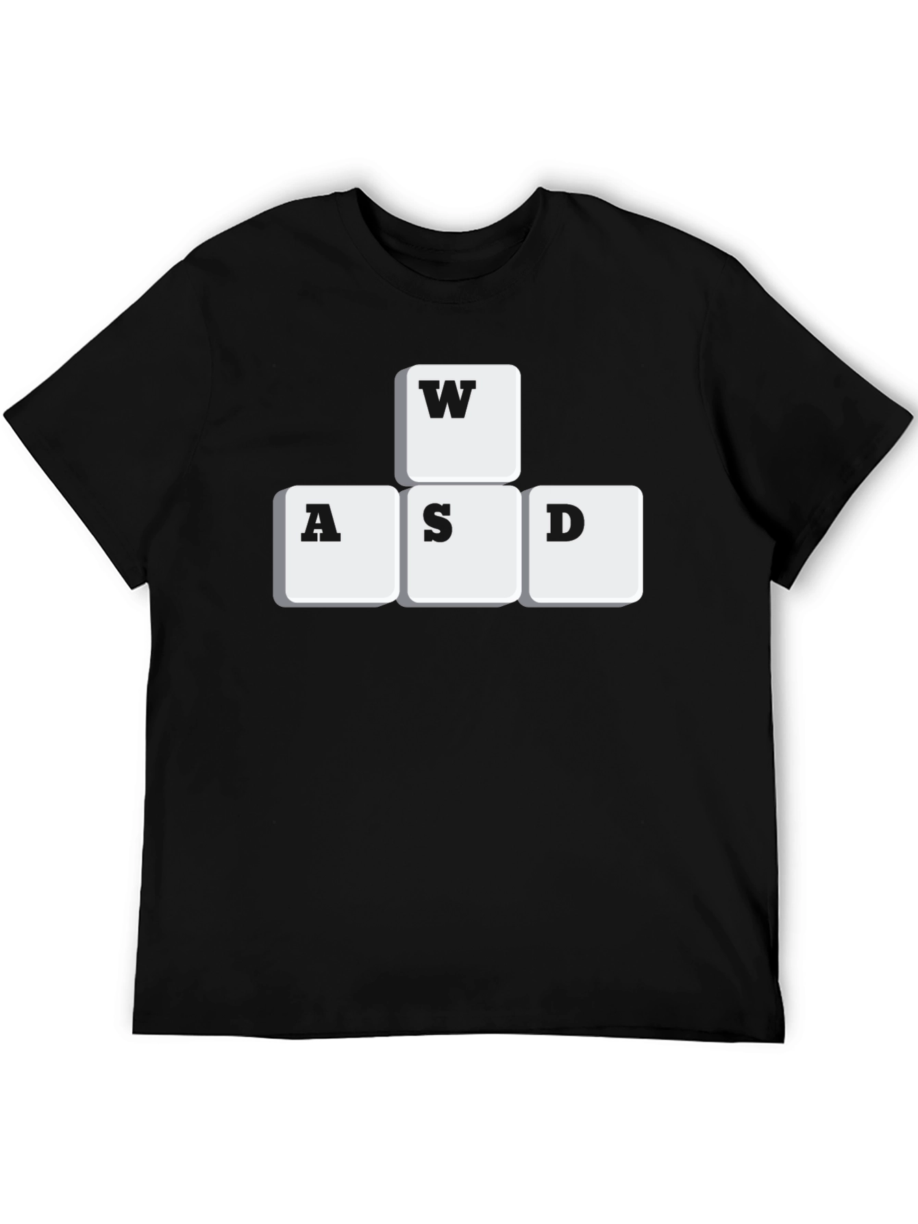 Gamer T-Shirt - WASD Keys Graphic Tee