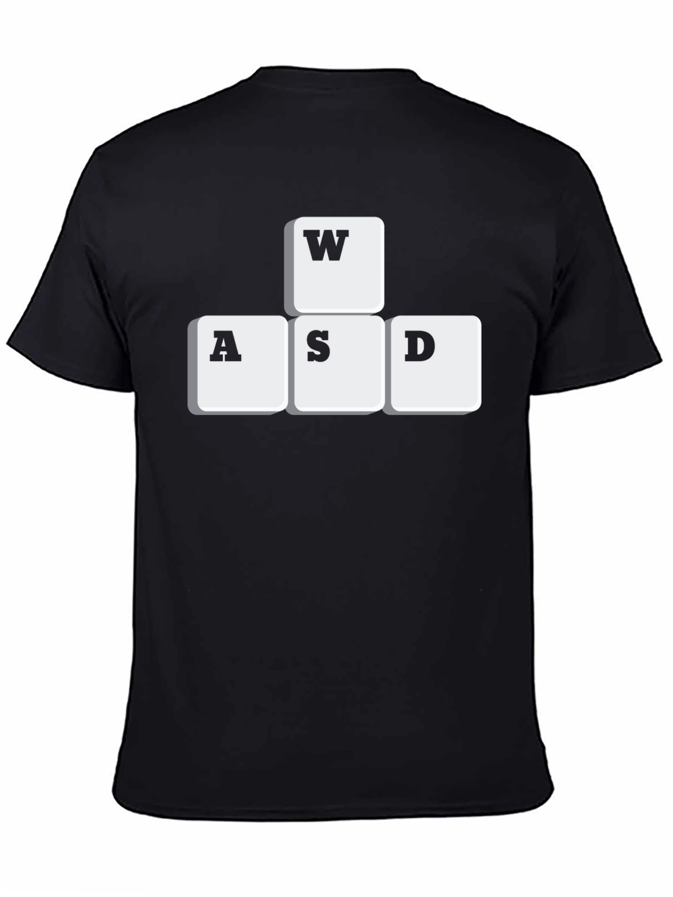 Gamer T-Shirt - WASD Keys Graphic Tee