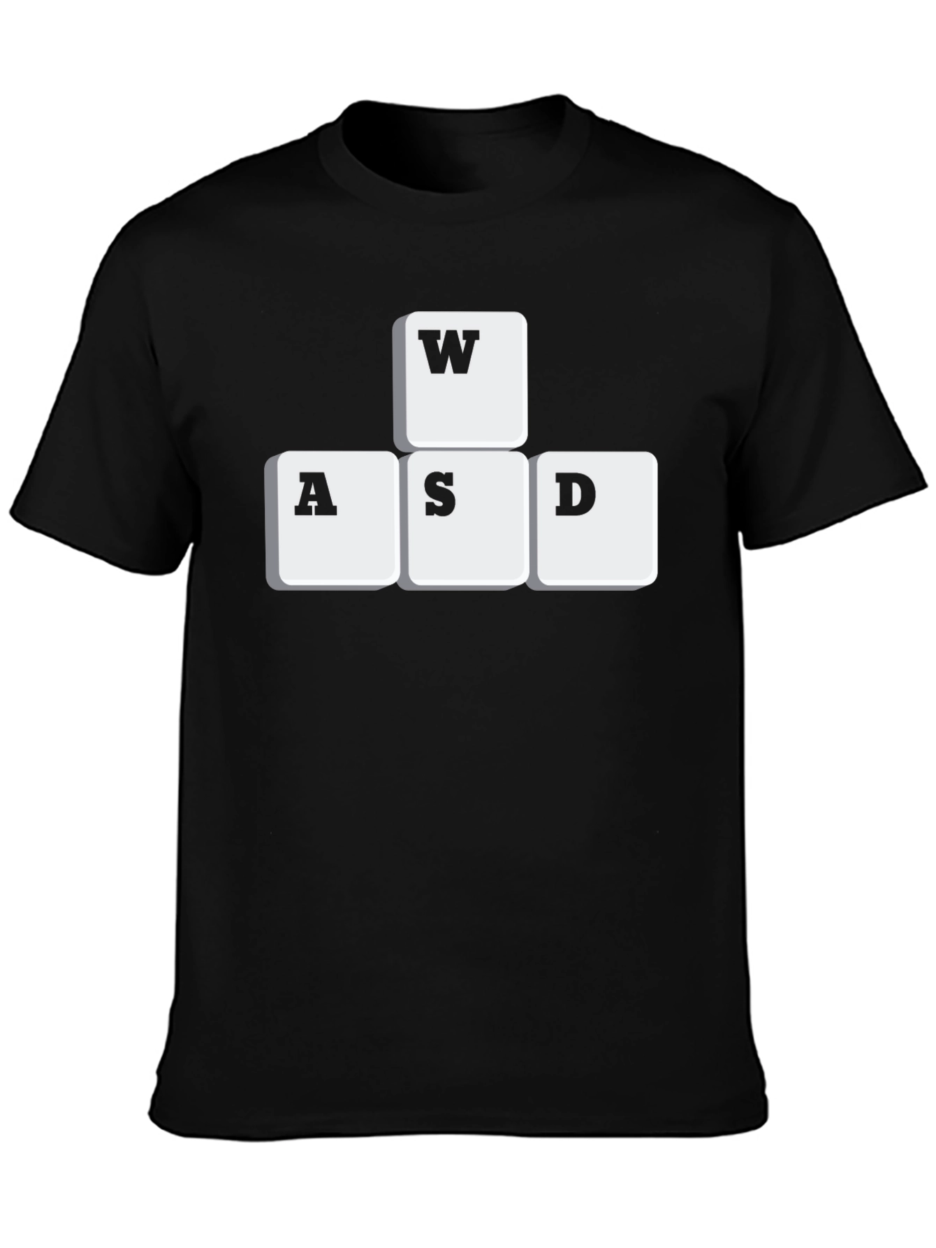 Gamer T-Shirt - WASD Keys Graphic Tee
