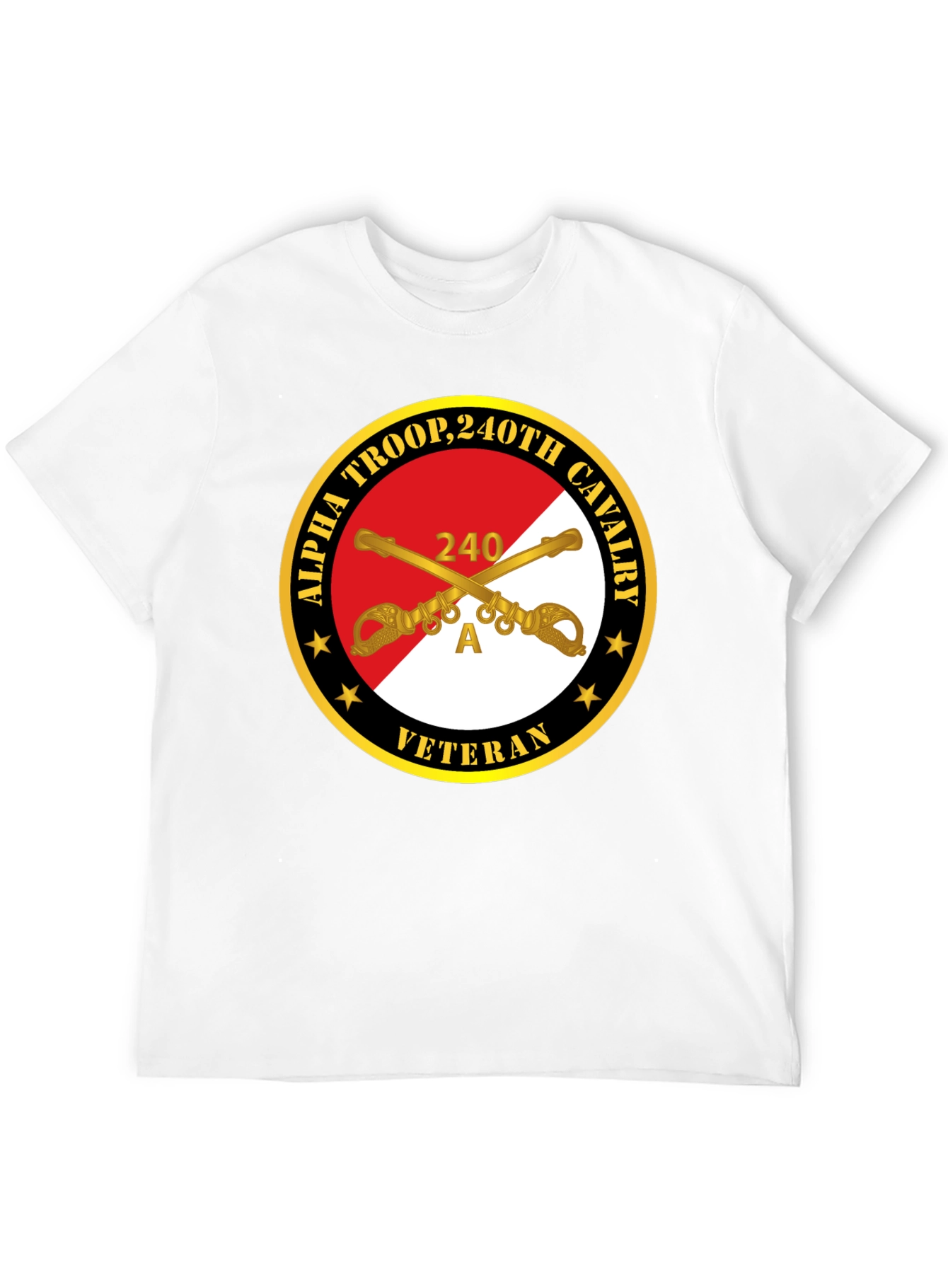 Alpha Troop 240th Cavalry Veteran T-Shirt