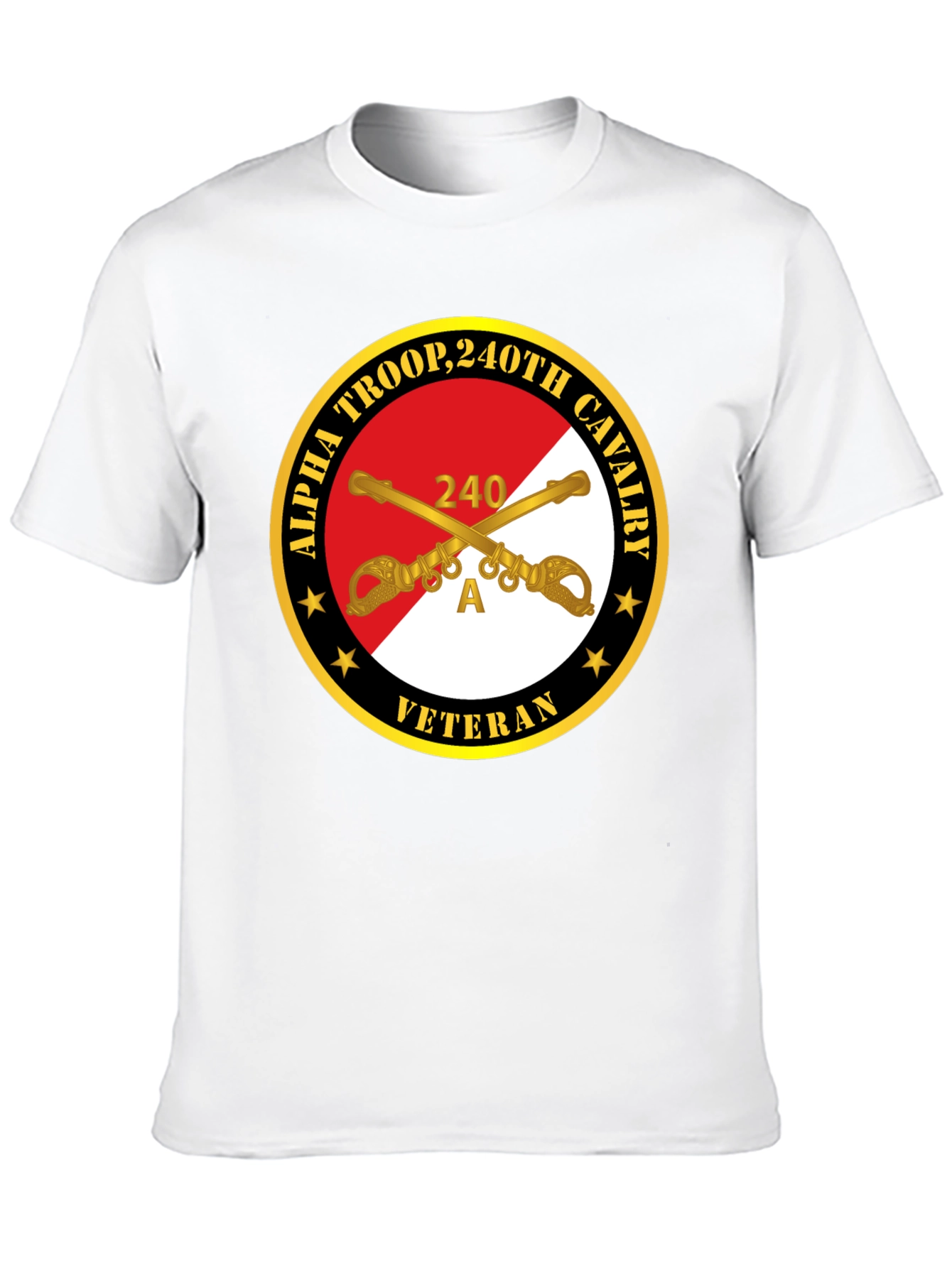Alpha Troop 240th Cavalry Veteran T-Shirt