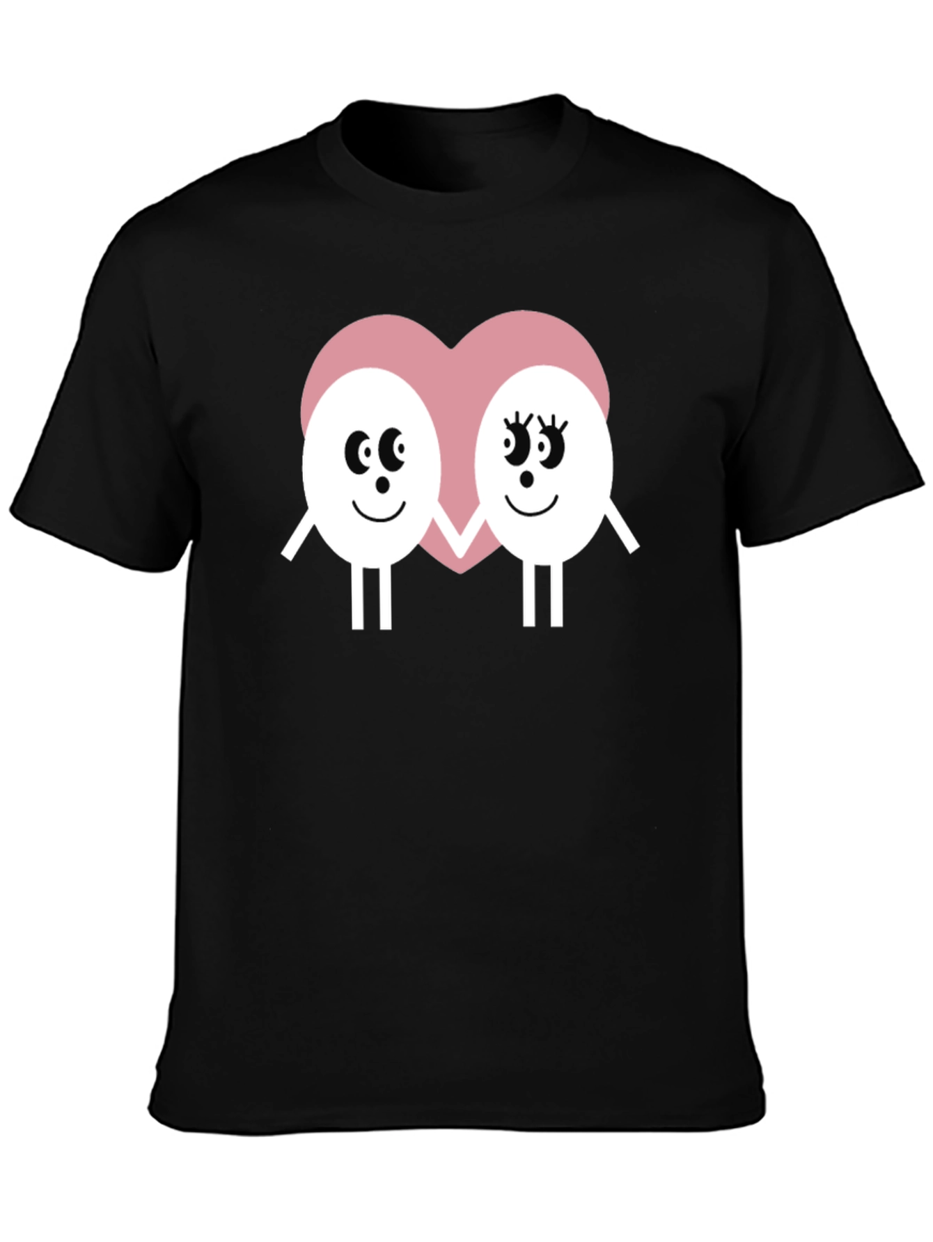 Cute Egg Couple T-Shirt - Valentines Day