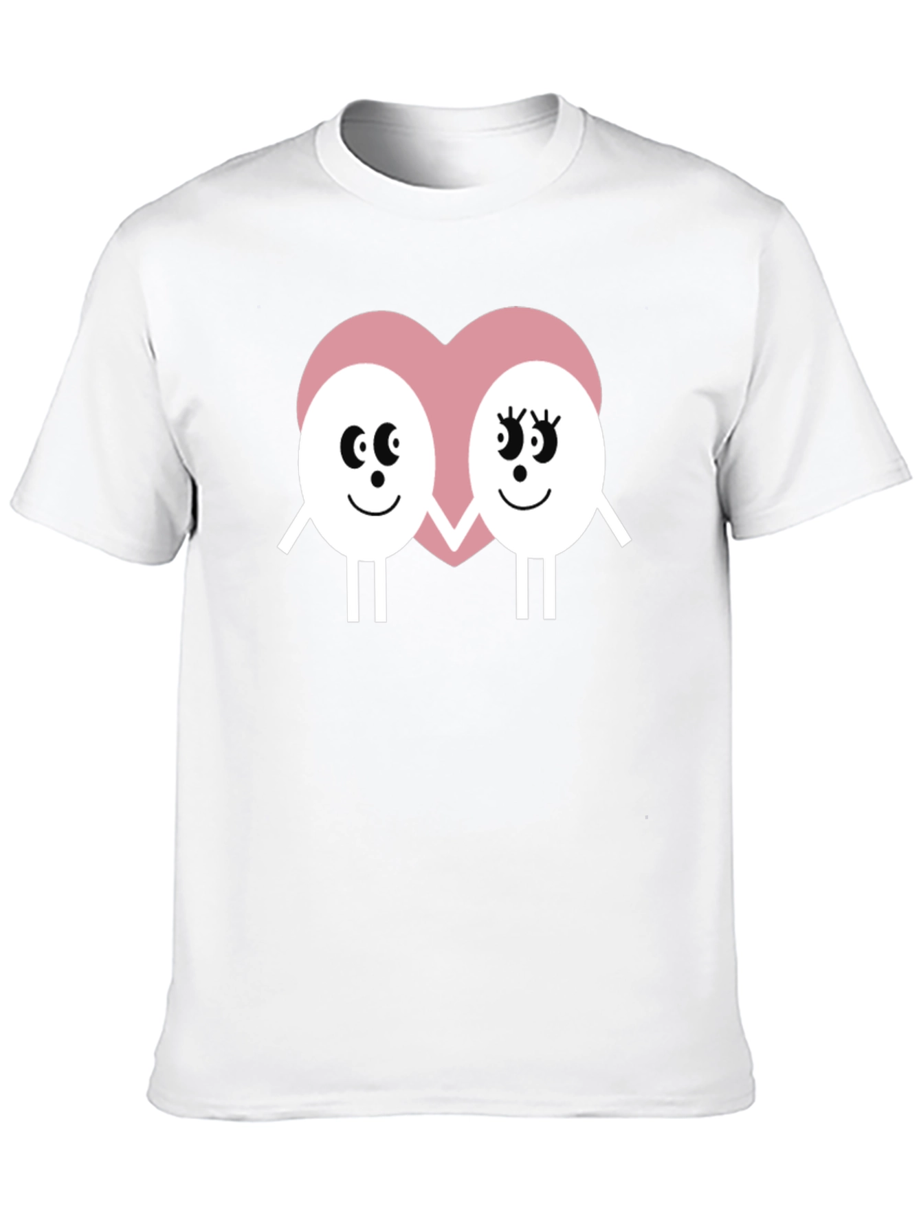 Cute Egg Couple T-Shirt - Valentines Day
