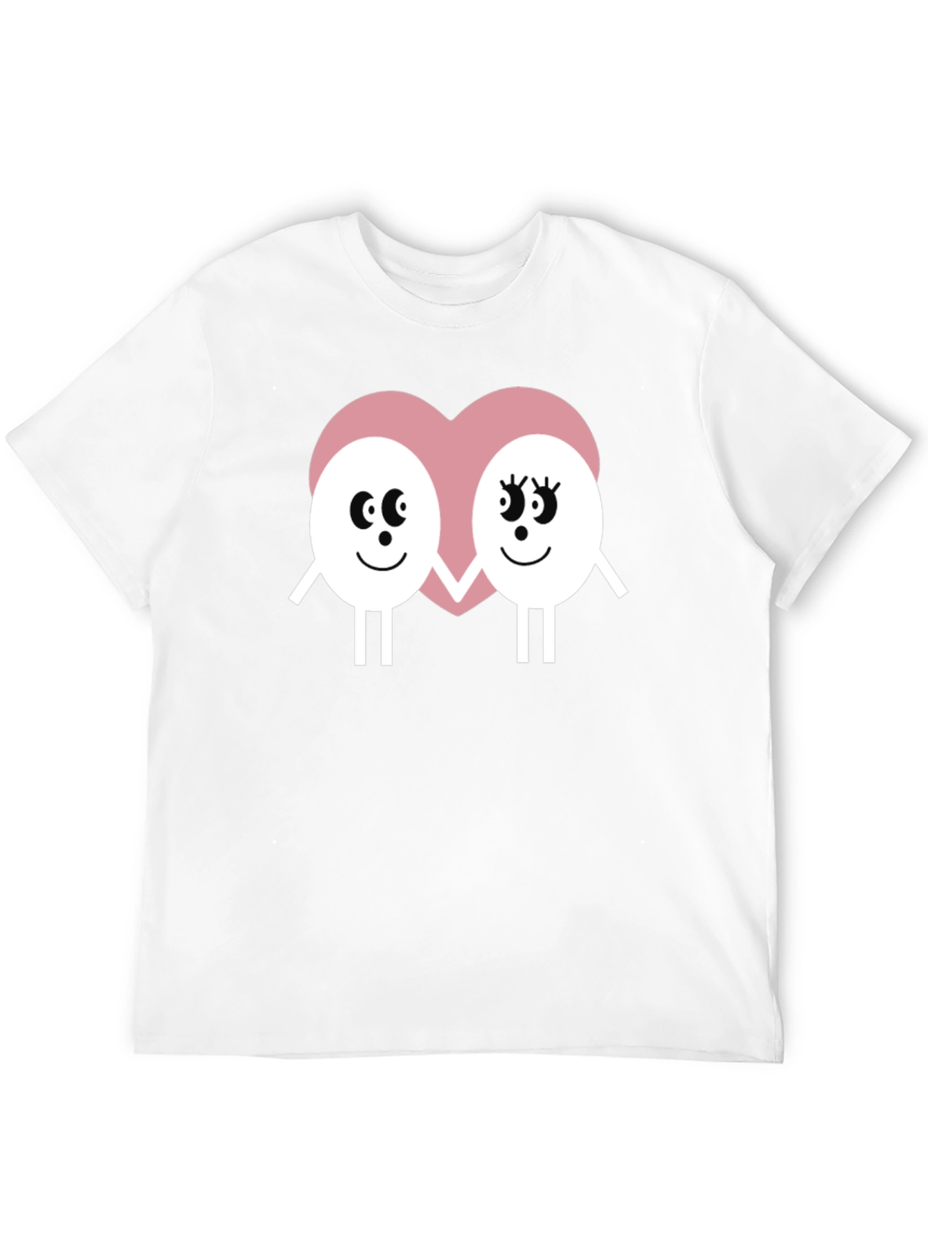 Cute Egg Couple T-Shirt - Valentines Day