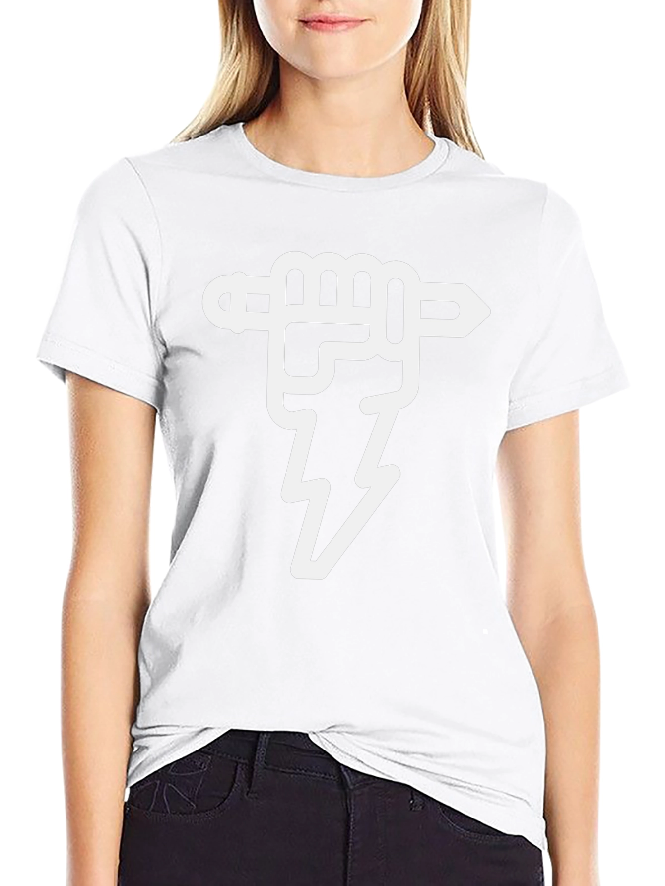 Electricians Fist T-Shirt - Black Cotton Tee