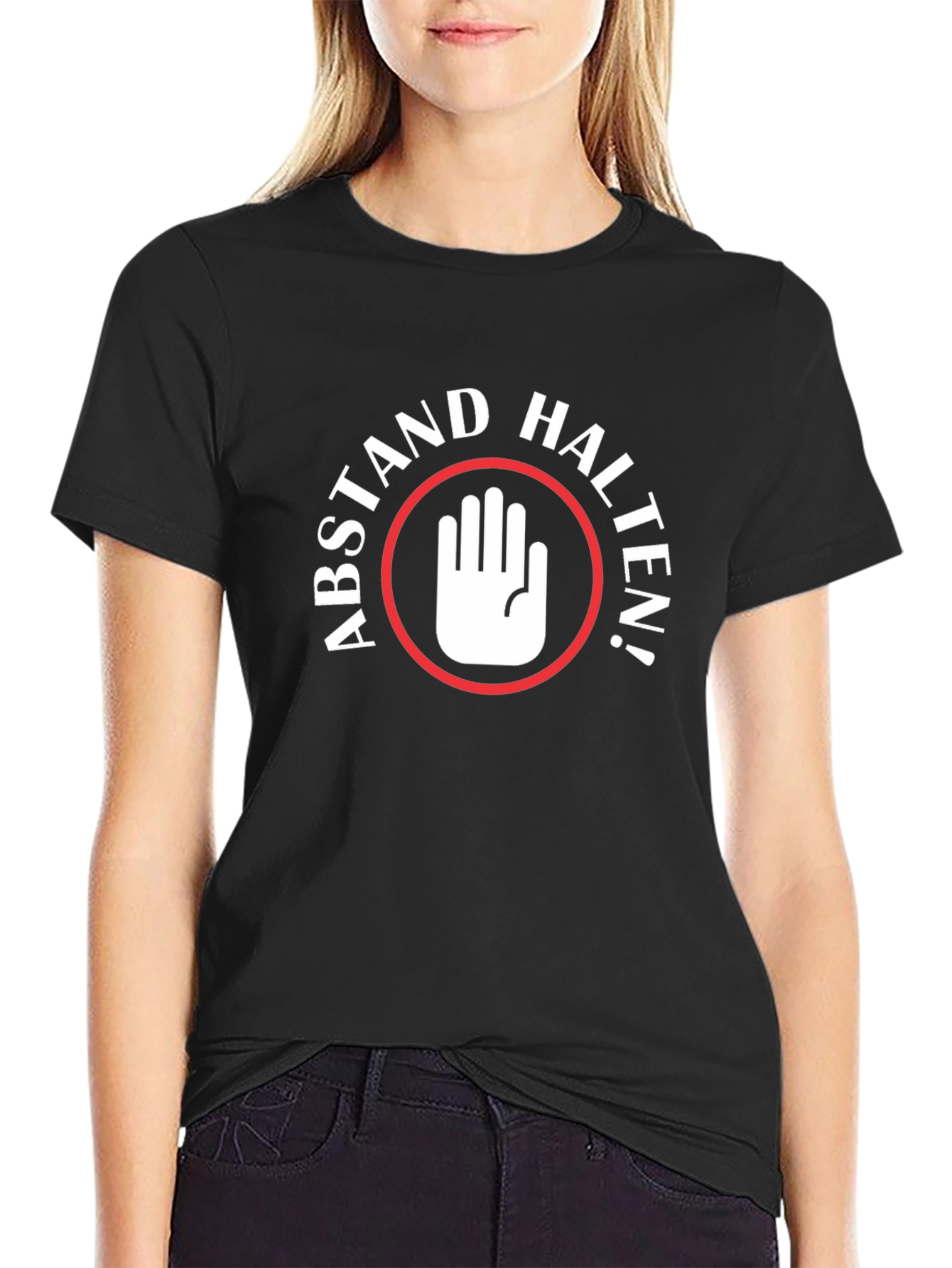 Abstand Halten Graphic Tee - Social Distance Shirt