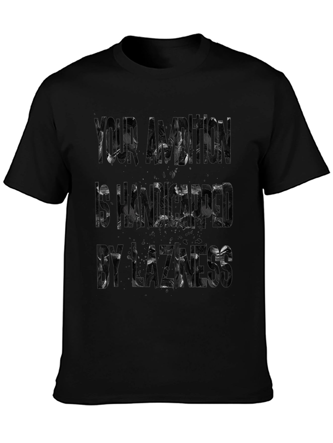 Abstract Black T-Shirt - Your Brain Is Haunted