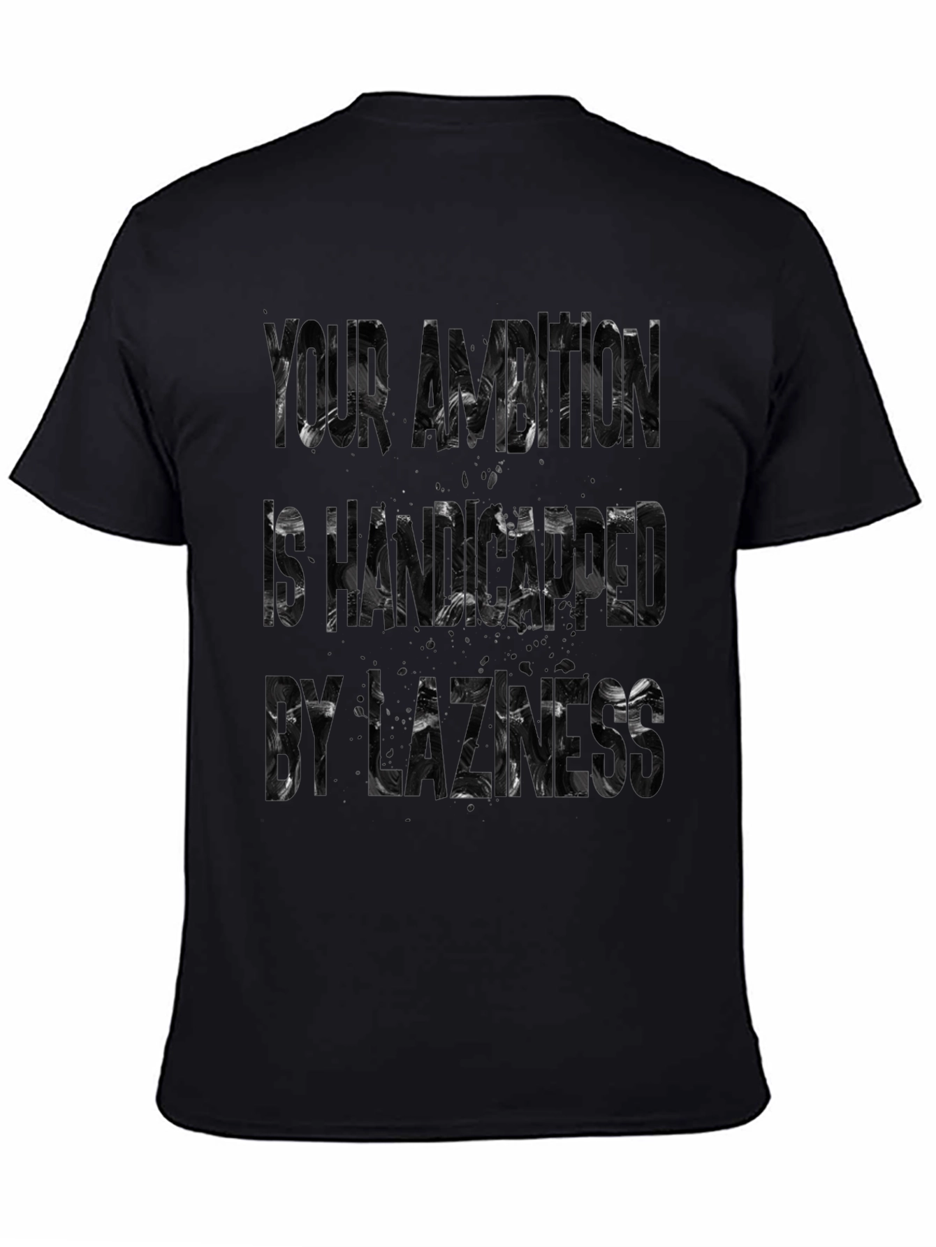 Abstract Black T-Shirt - Your Brain Is Haunted
