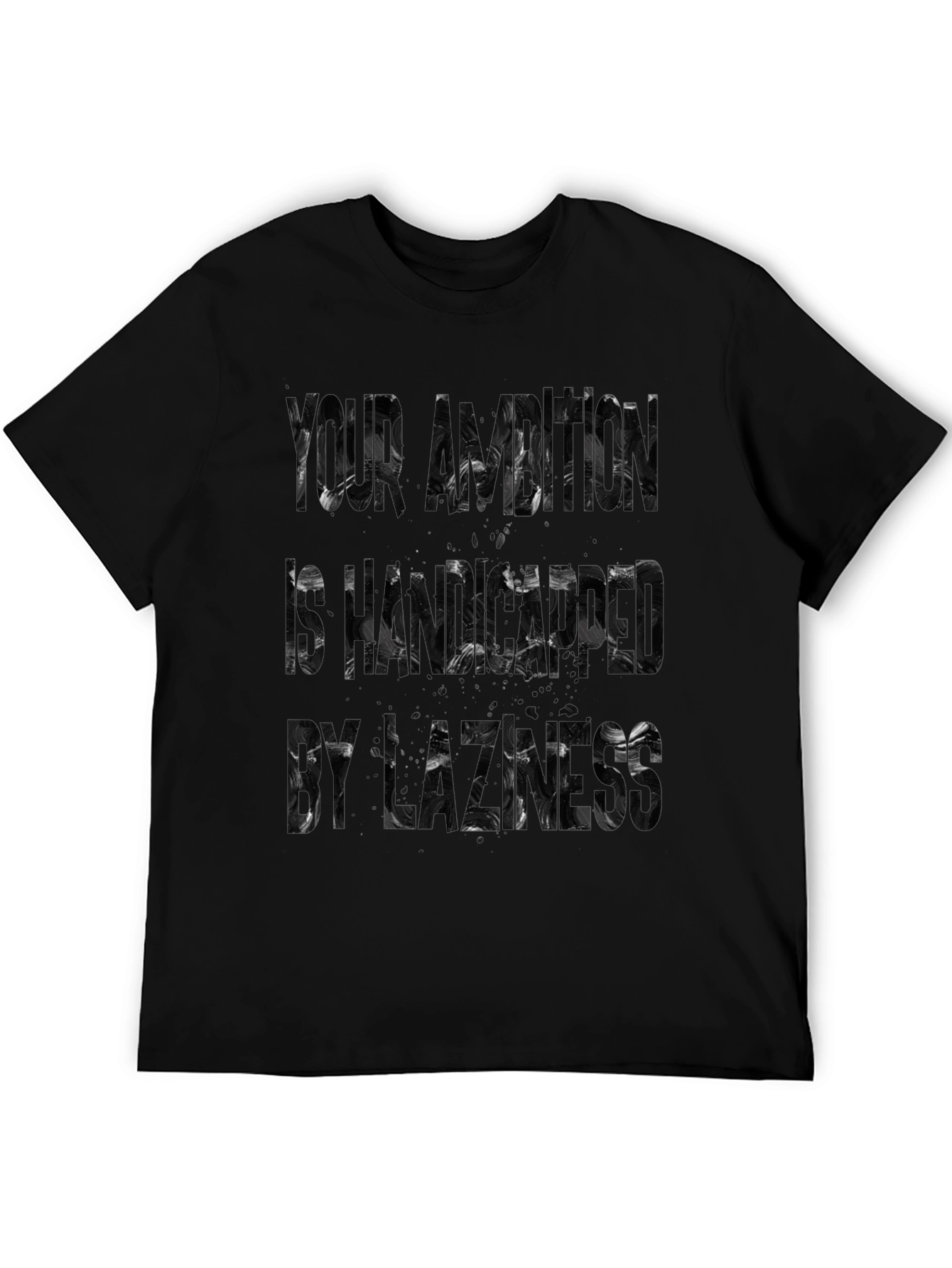 Abstract Black T-Shirt - Your Brain Is Haunted
