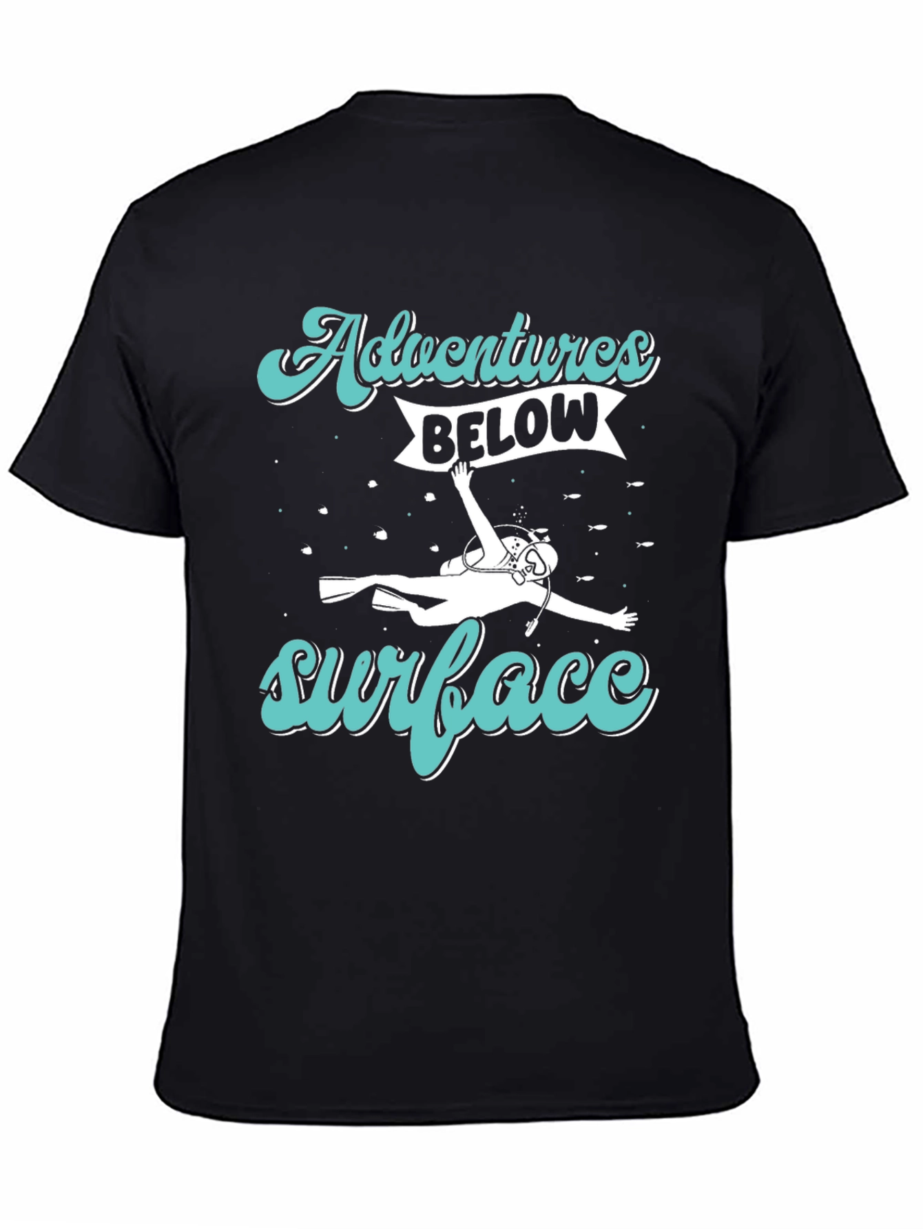 Adventures Below Surface Diver Graphic T-Shirt
