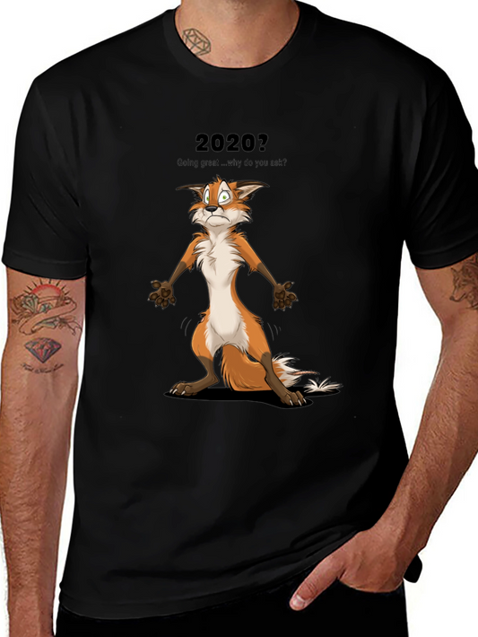 2020 Fox Graphic T-Shirt - Funny Cartoon Tee