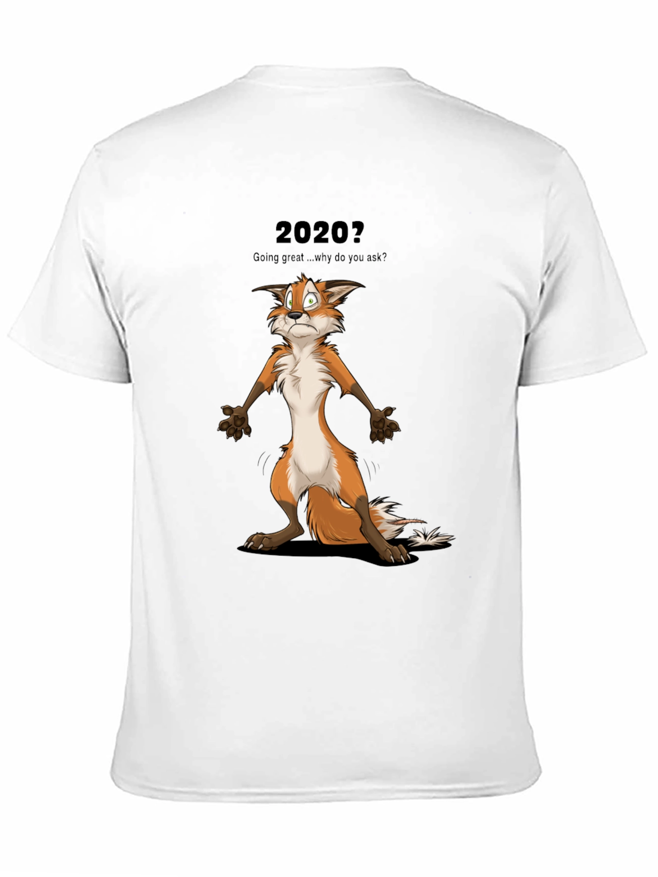 2020 Fox Graphic T-Shirt - Funny Cartoon Tee