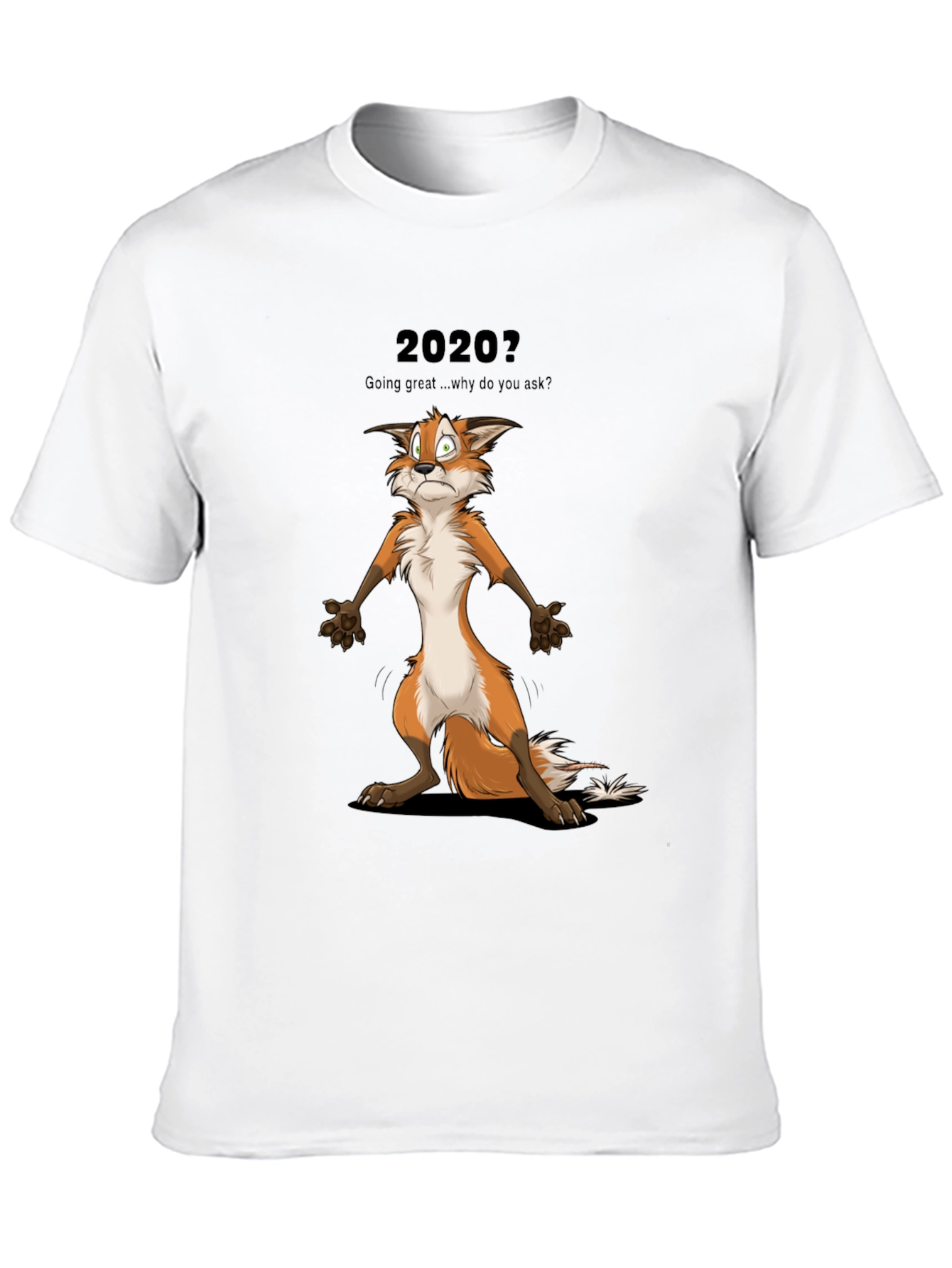 2020 Fox Graphic T-Shirt - Funny Cartoon Tee