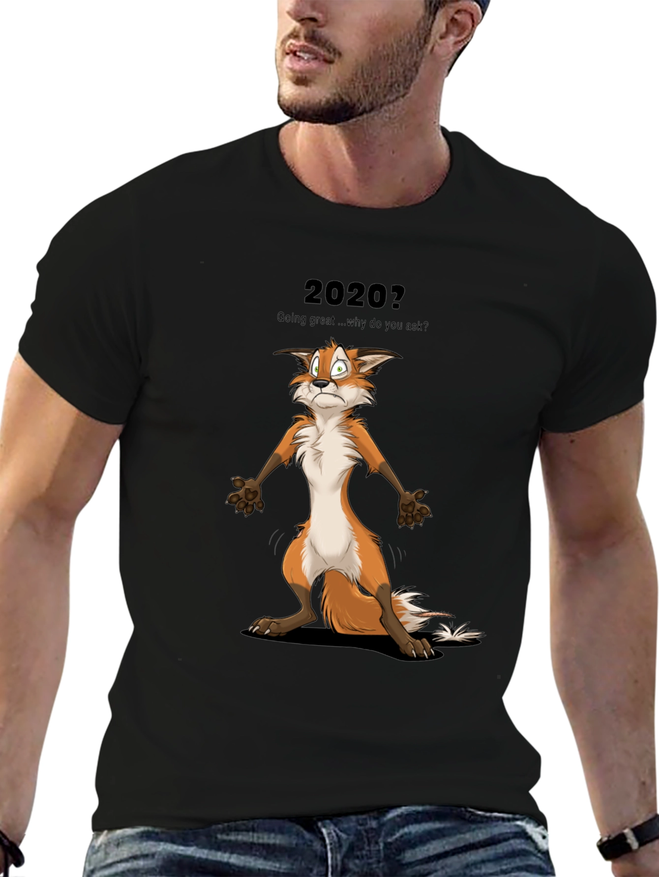 2020 Fox Graphic T-Shirt - Funny Cartoon Tee