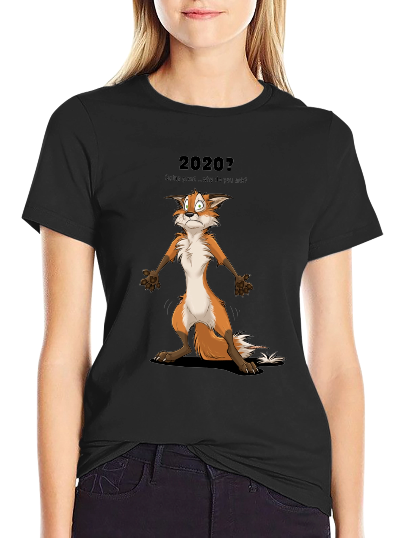 2020 Fox Graphic T-Shirt - Funny Cartoon Tee