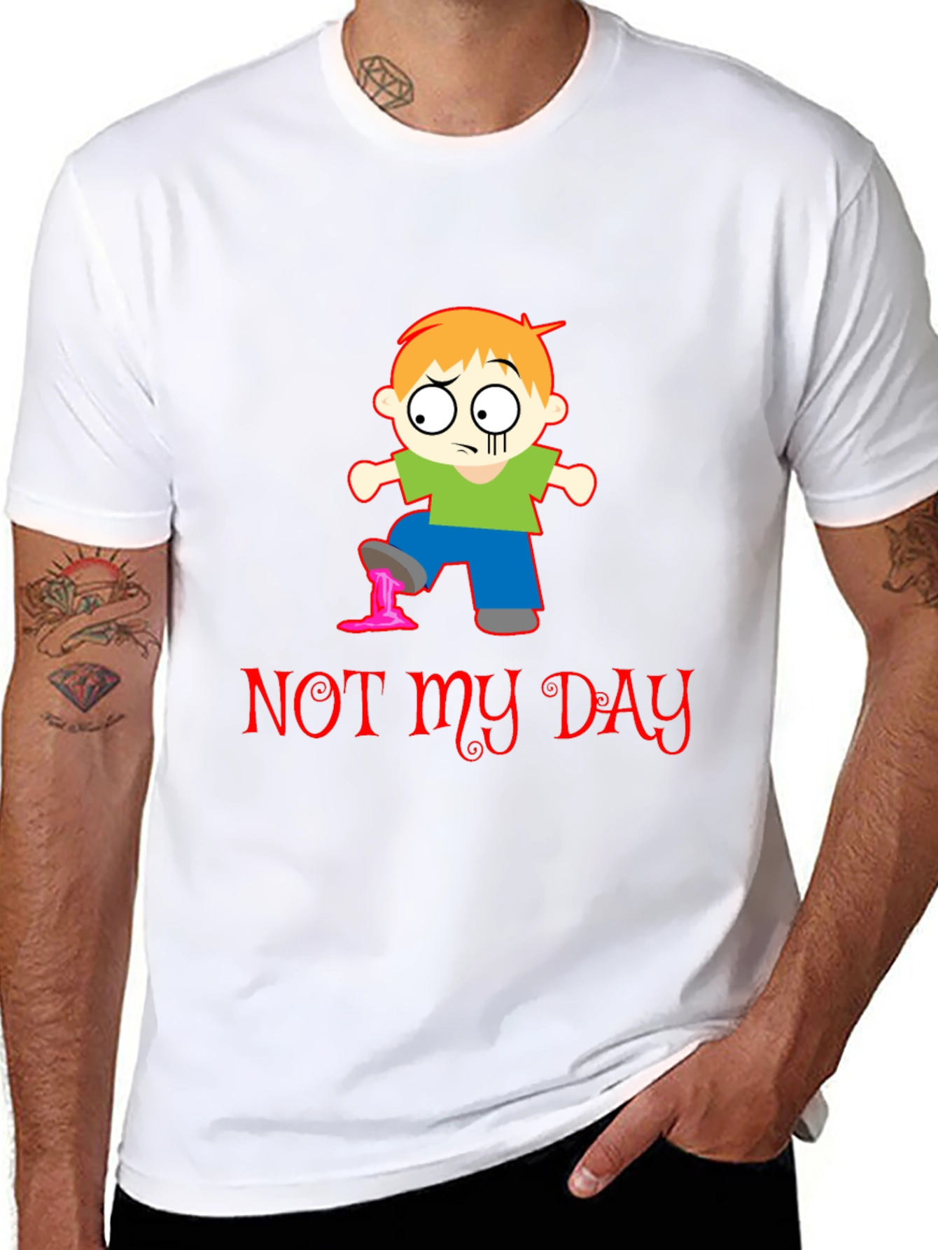 Funny Not My Day Graphic T-Shirt