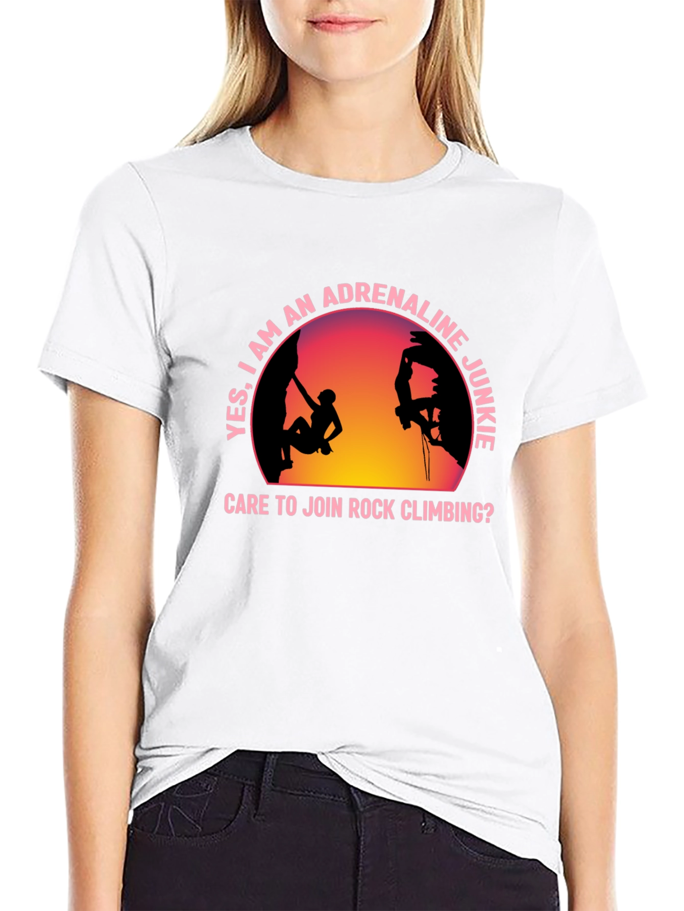 Adrenaline Junkie Rock Climbing T-Shirt