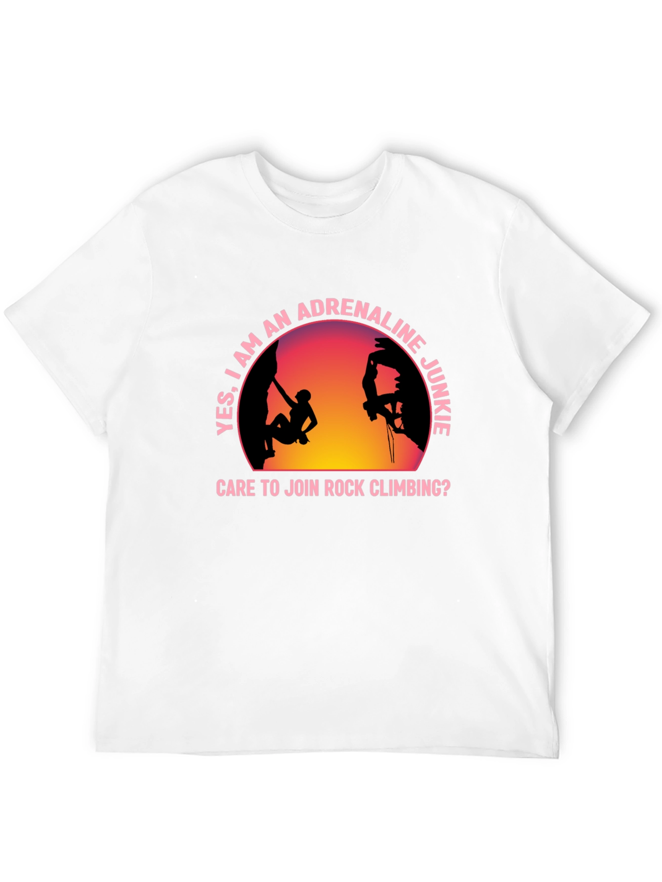 Adrenaline Junkie Rock Climbing T-Shirt