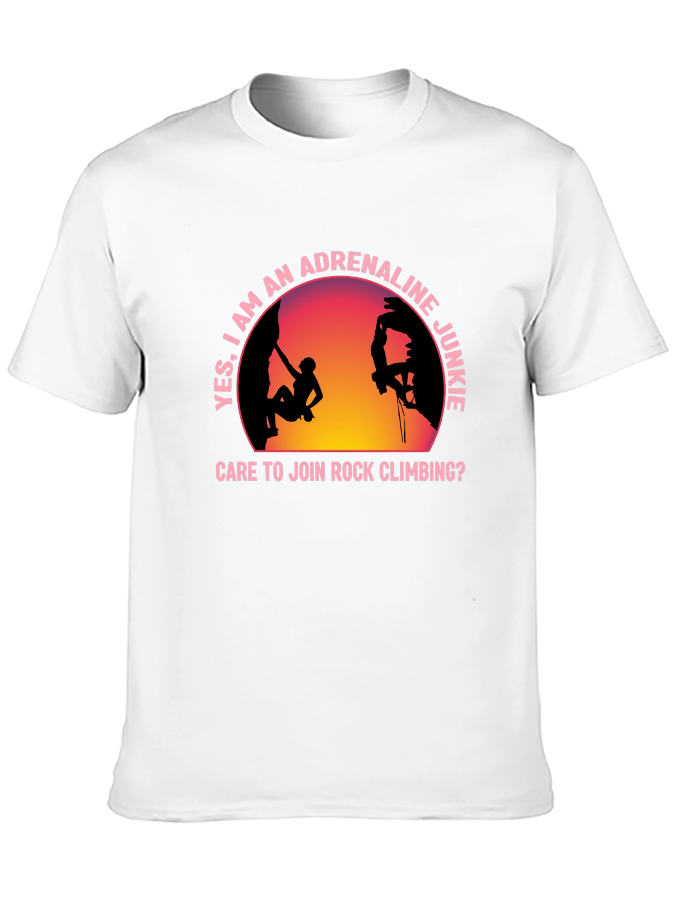 Adrenaline Junkie Rock Climbing T-Shirt