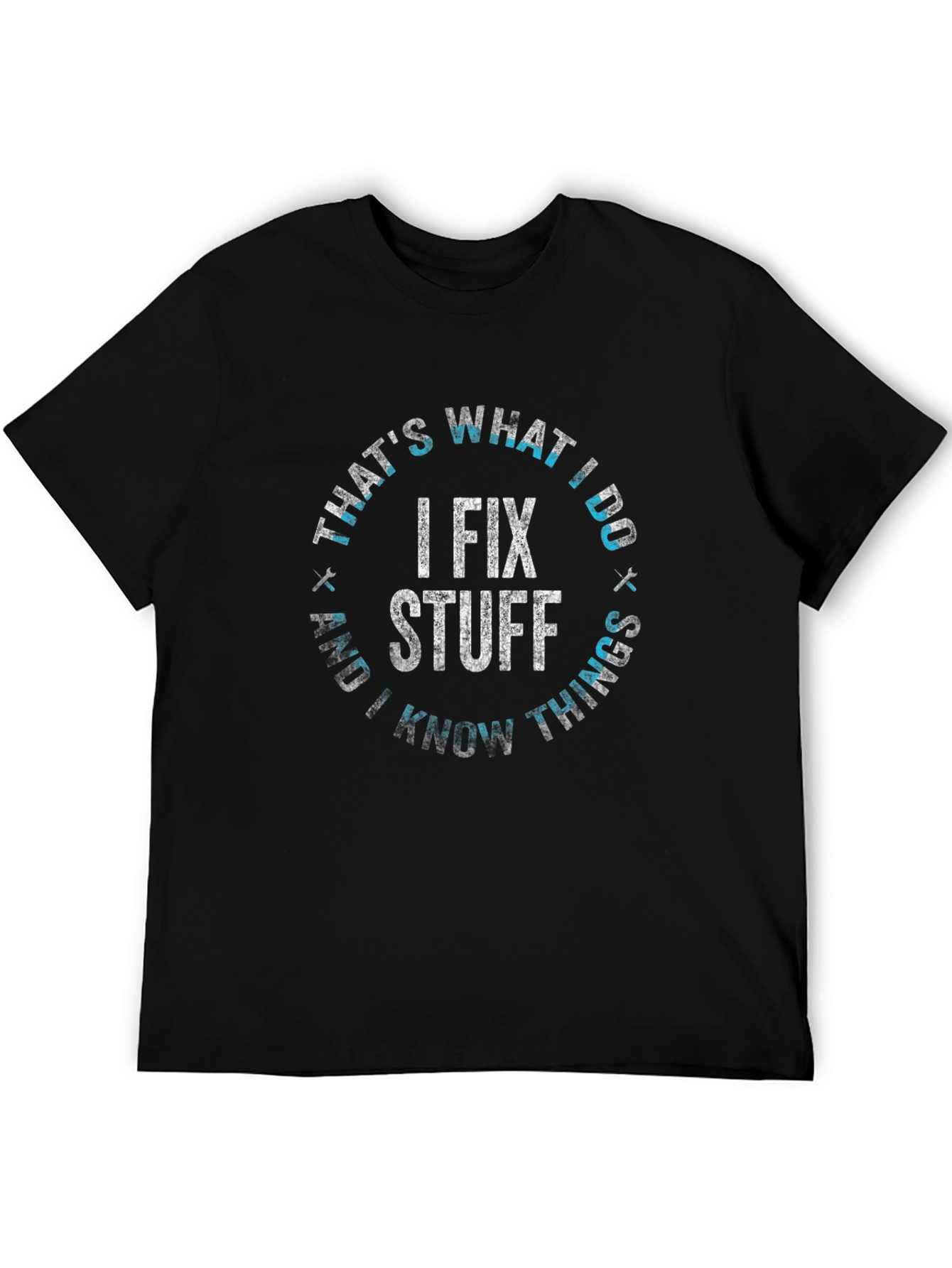 I Fix Stuff Black Graphic Tee