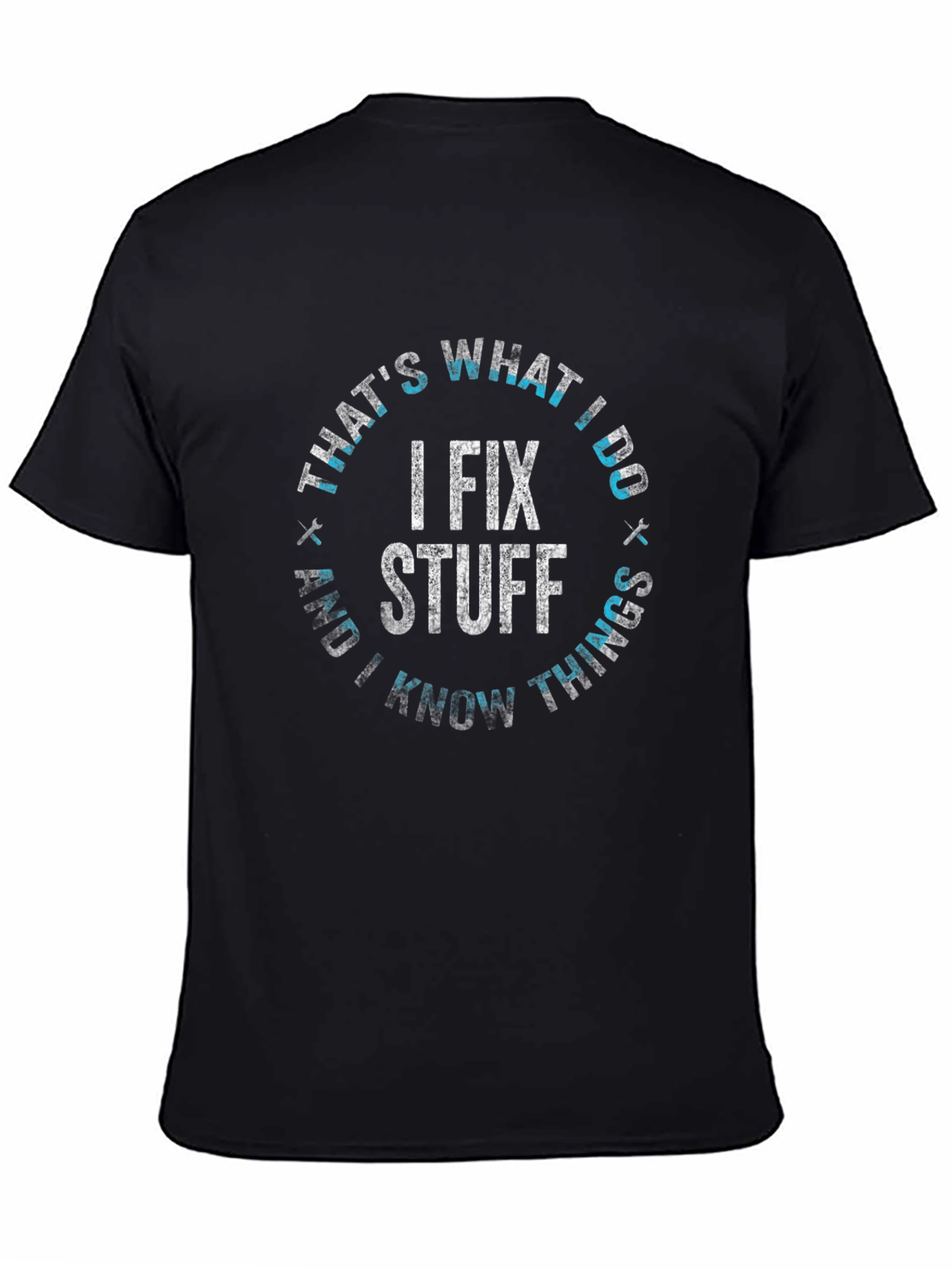 I Fix Stuff Black Graphic Tee