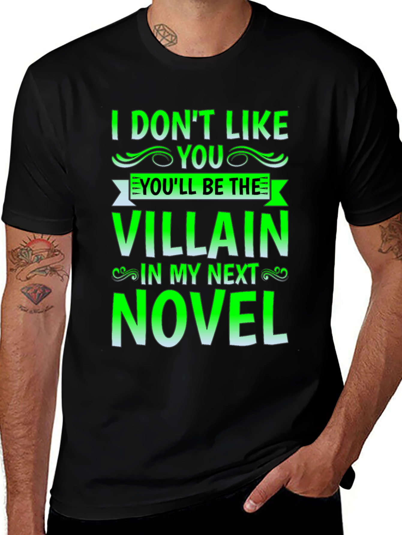 Villain Novel T-Shirt - Funny Book Lover Tee
