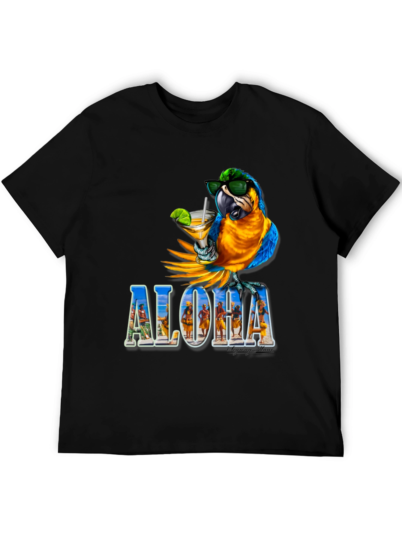 Aloha Parrot Tee - Tropical Vibes