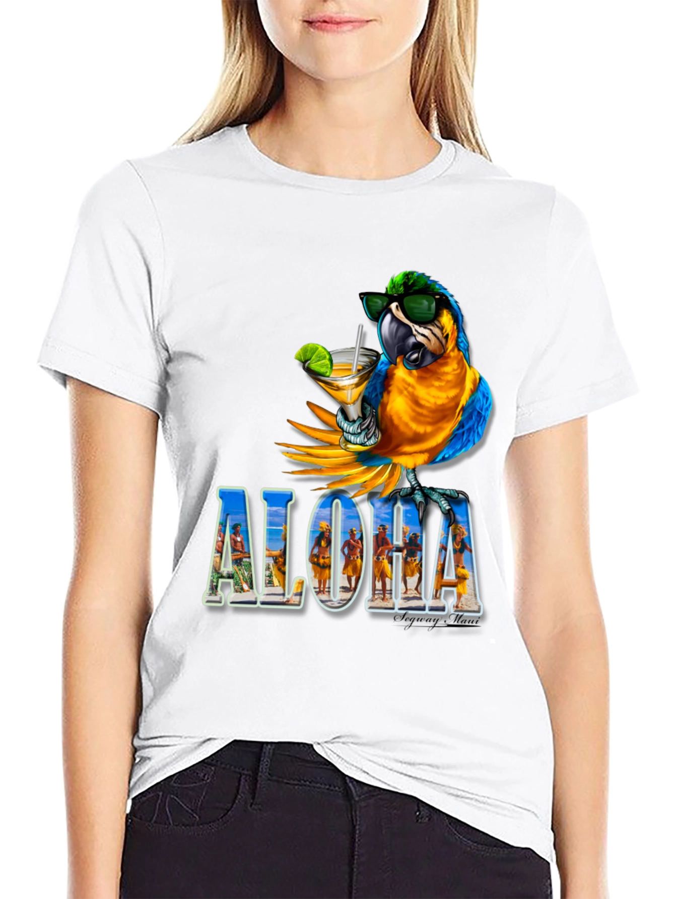 Aloha Parrot Tee - Tropical Vibes