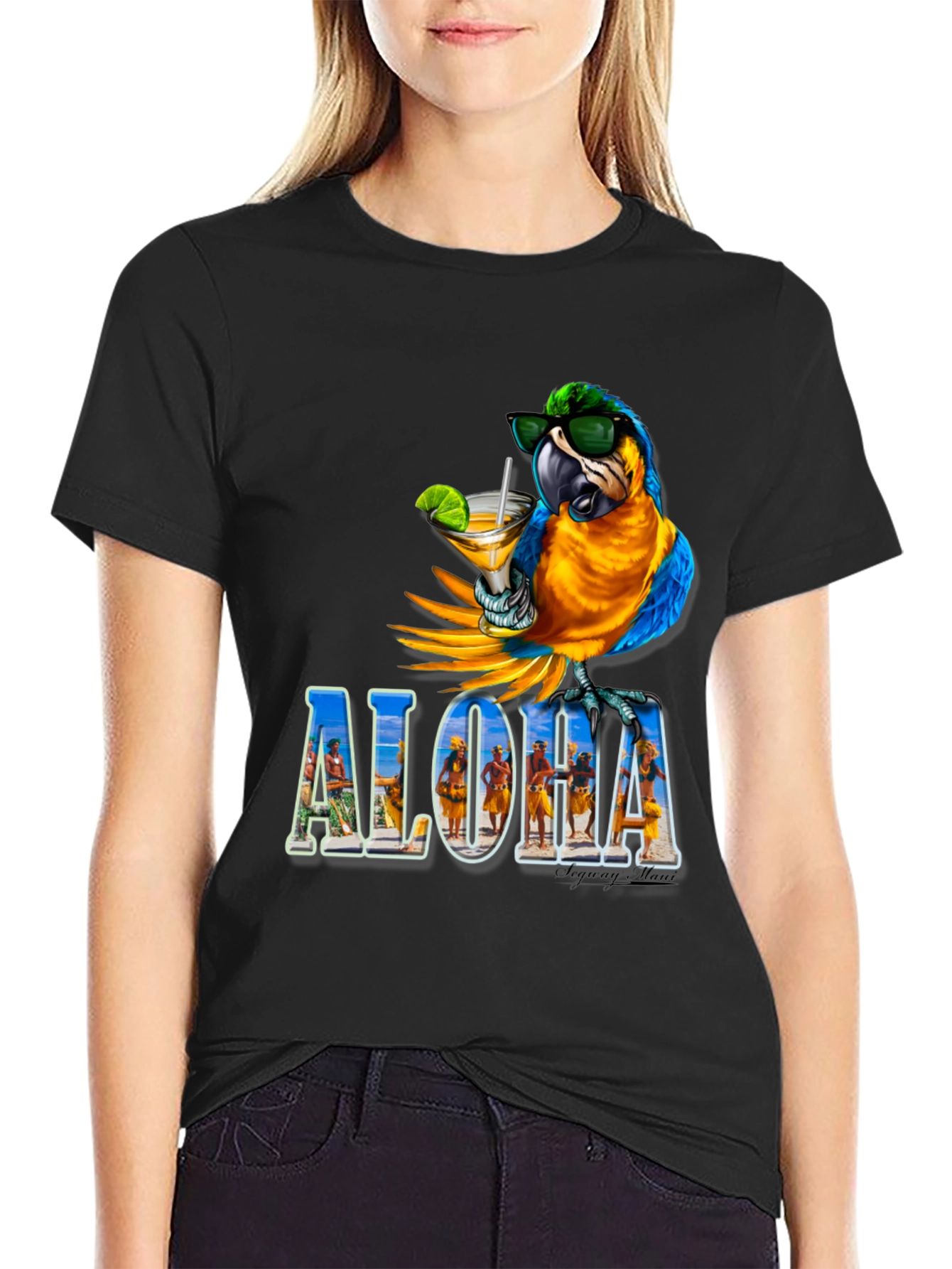 Aloha Parrot Tee - Tropical Vibes