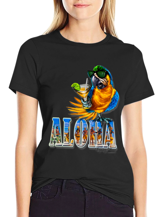 Aloha Parrot Tee - Tropical Vibes