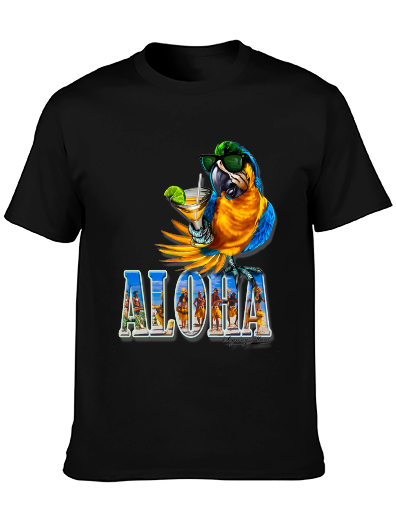 Aloha Parrot Tee - Tropical Vibes