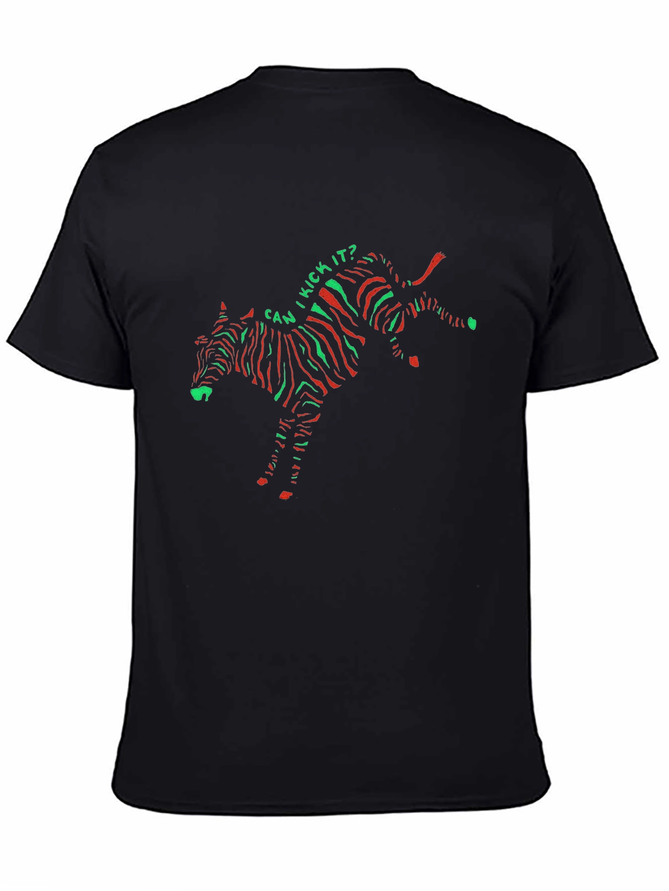 Can I Kick It? Zebra Print T-Shirt