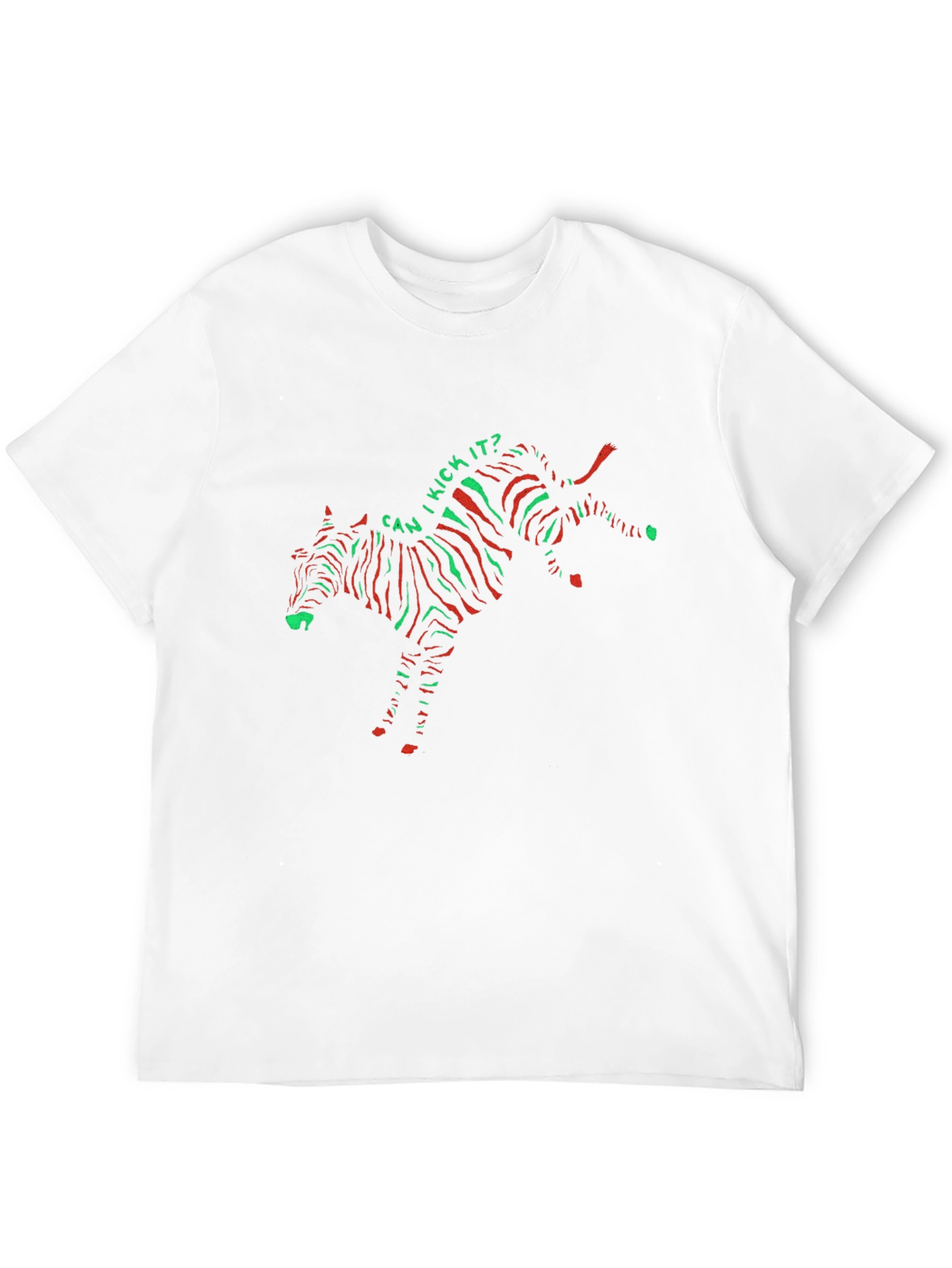 Can I Kick It? Zebra Print T-Shirt