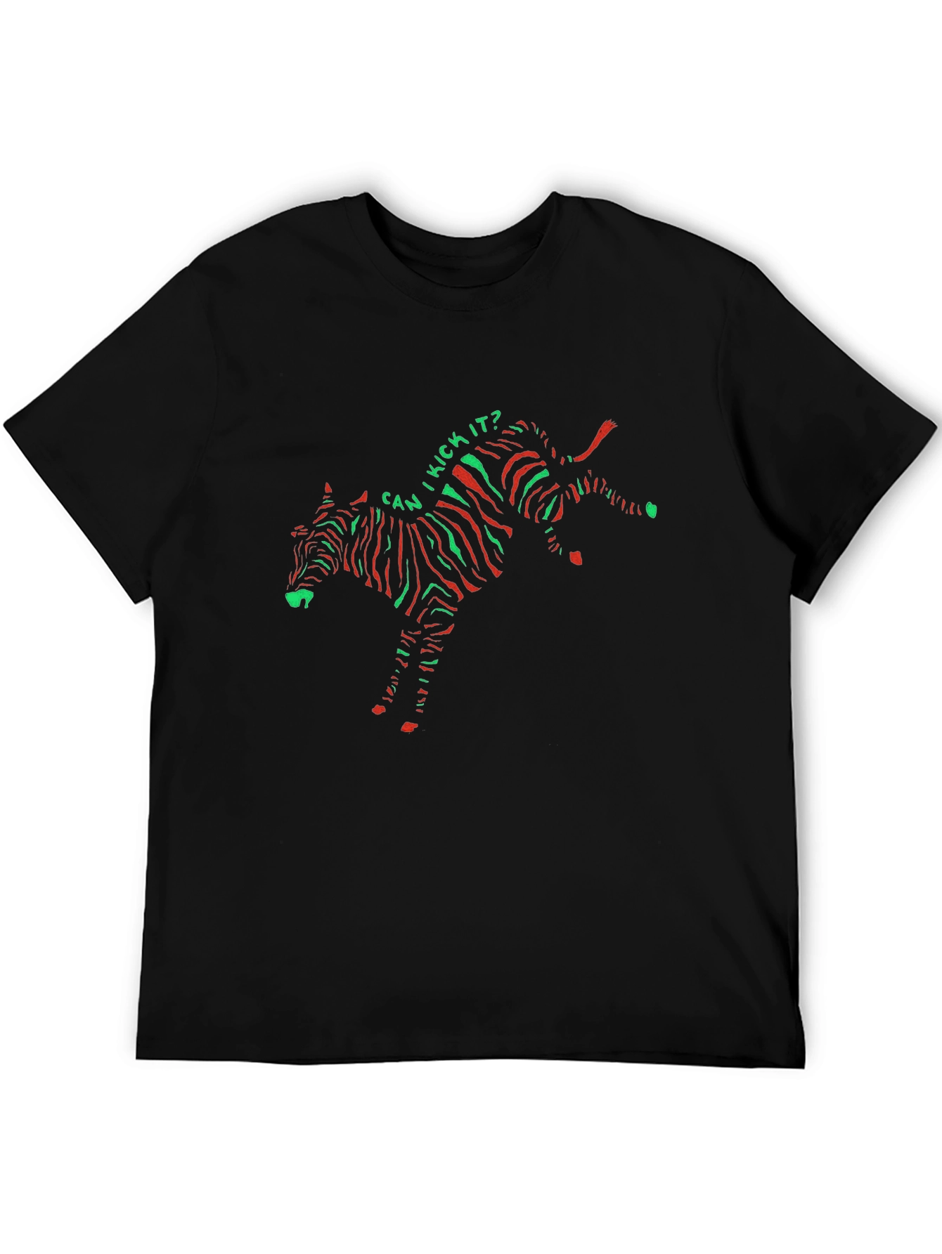 Can I Kick It? Zebra Print T-Shirt