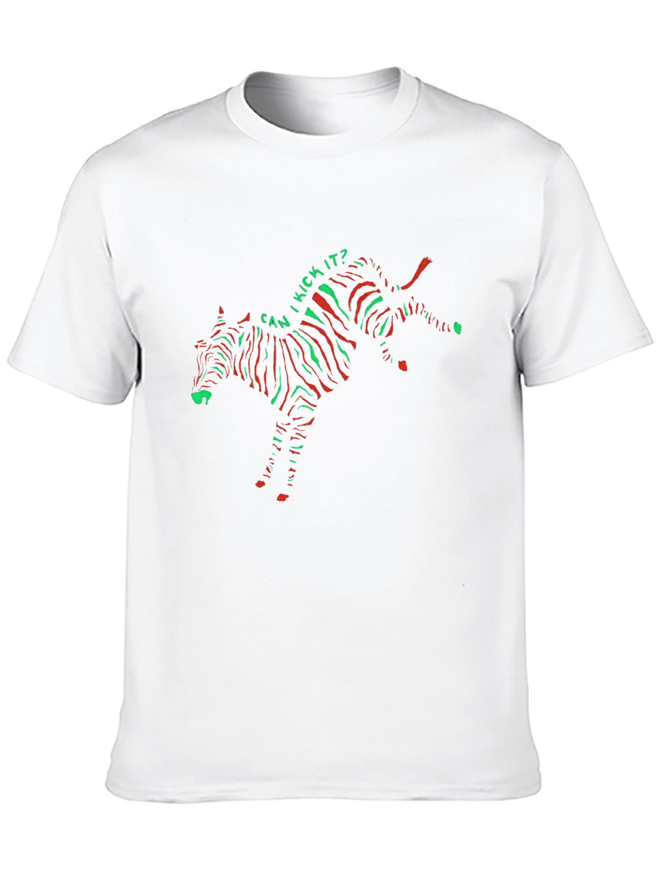 Can I Kick It? Zebra Print T-Shirt