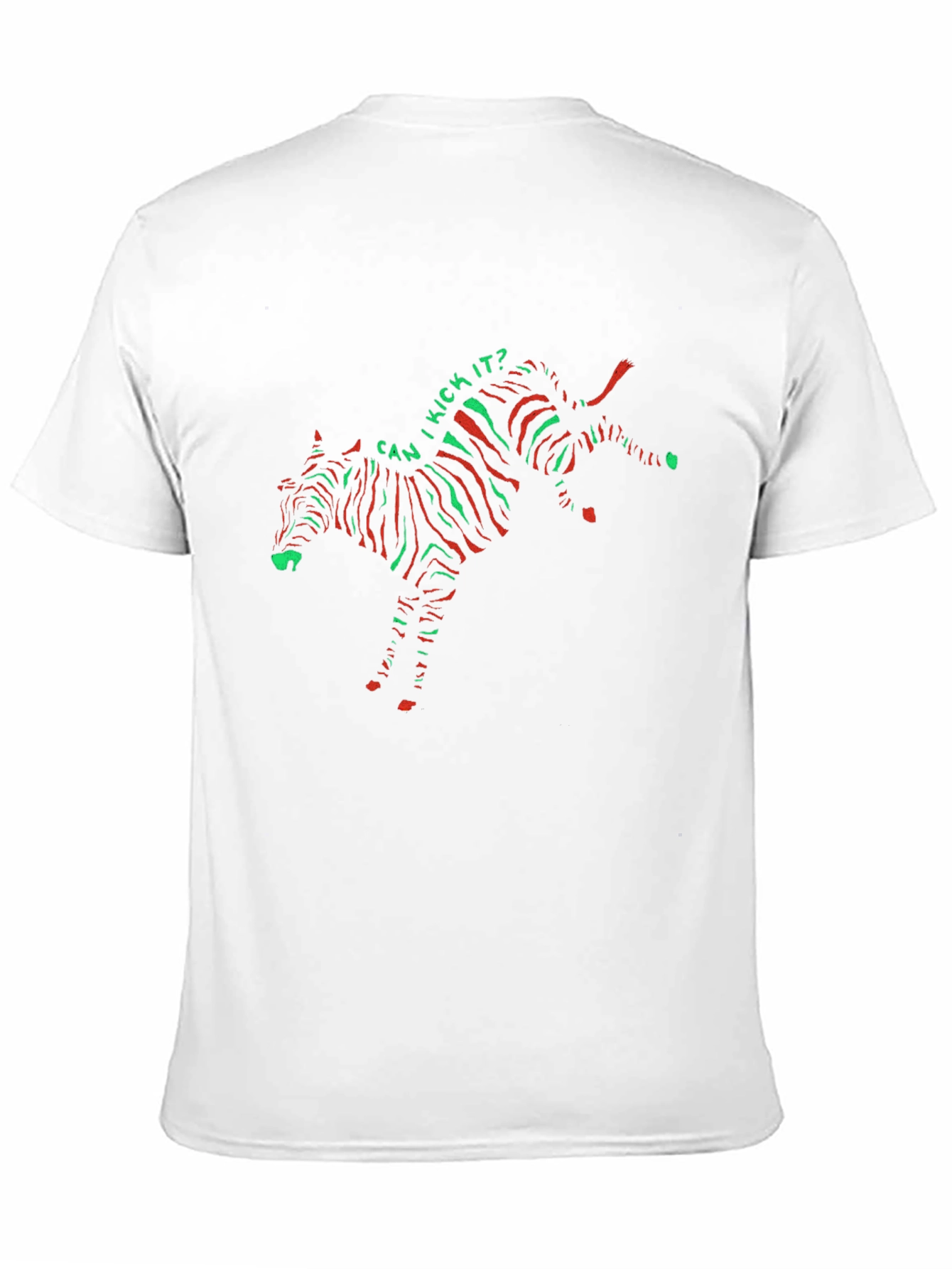 Can I Kick It? Zebra Print T-Shirt
