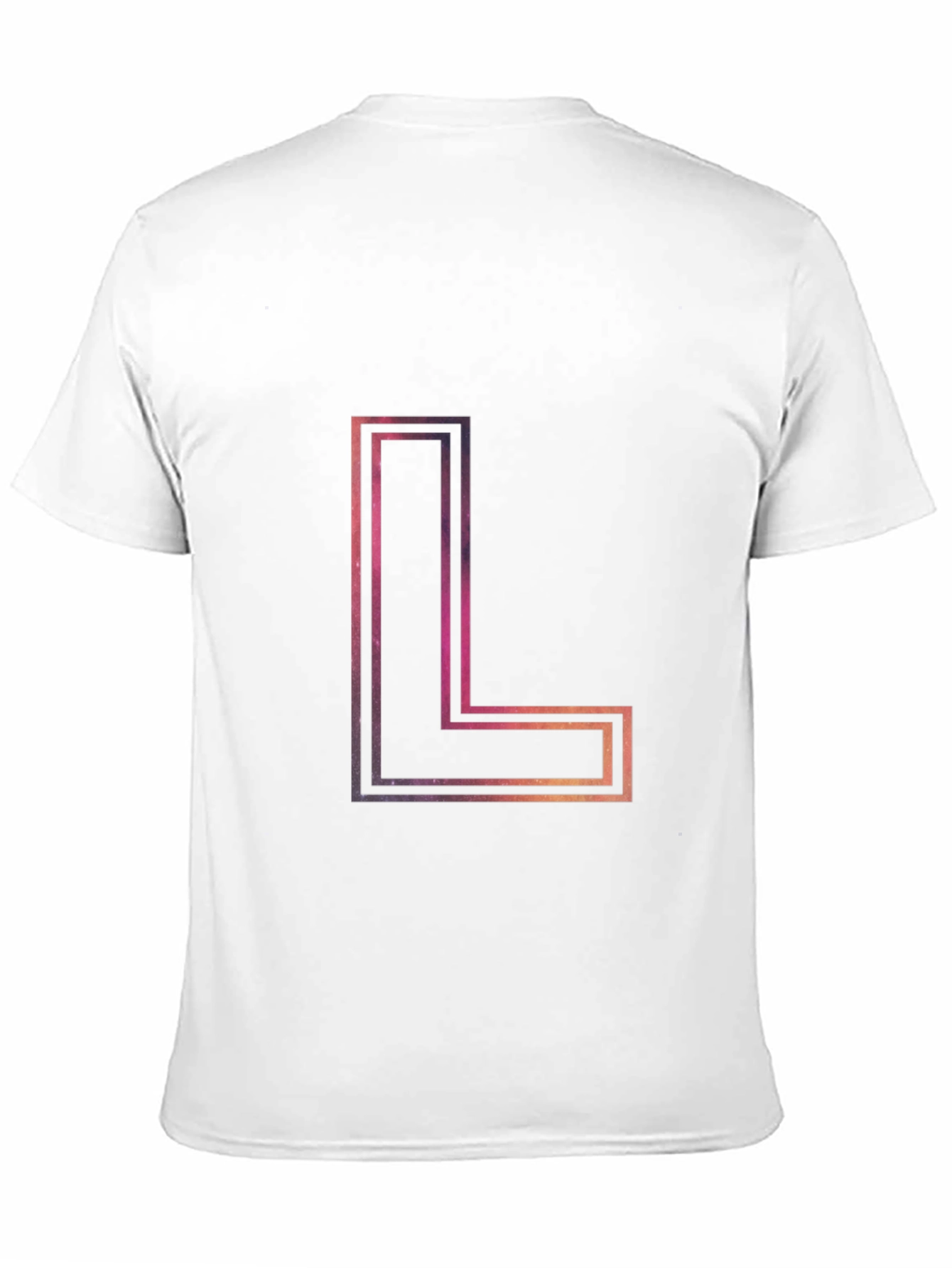 Abstract Galaxy L Letter T-Shirt