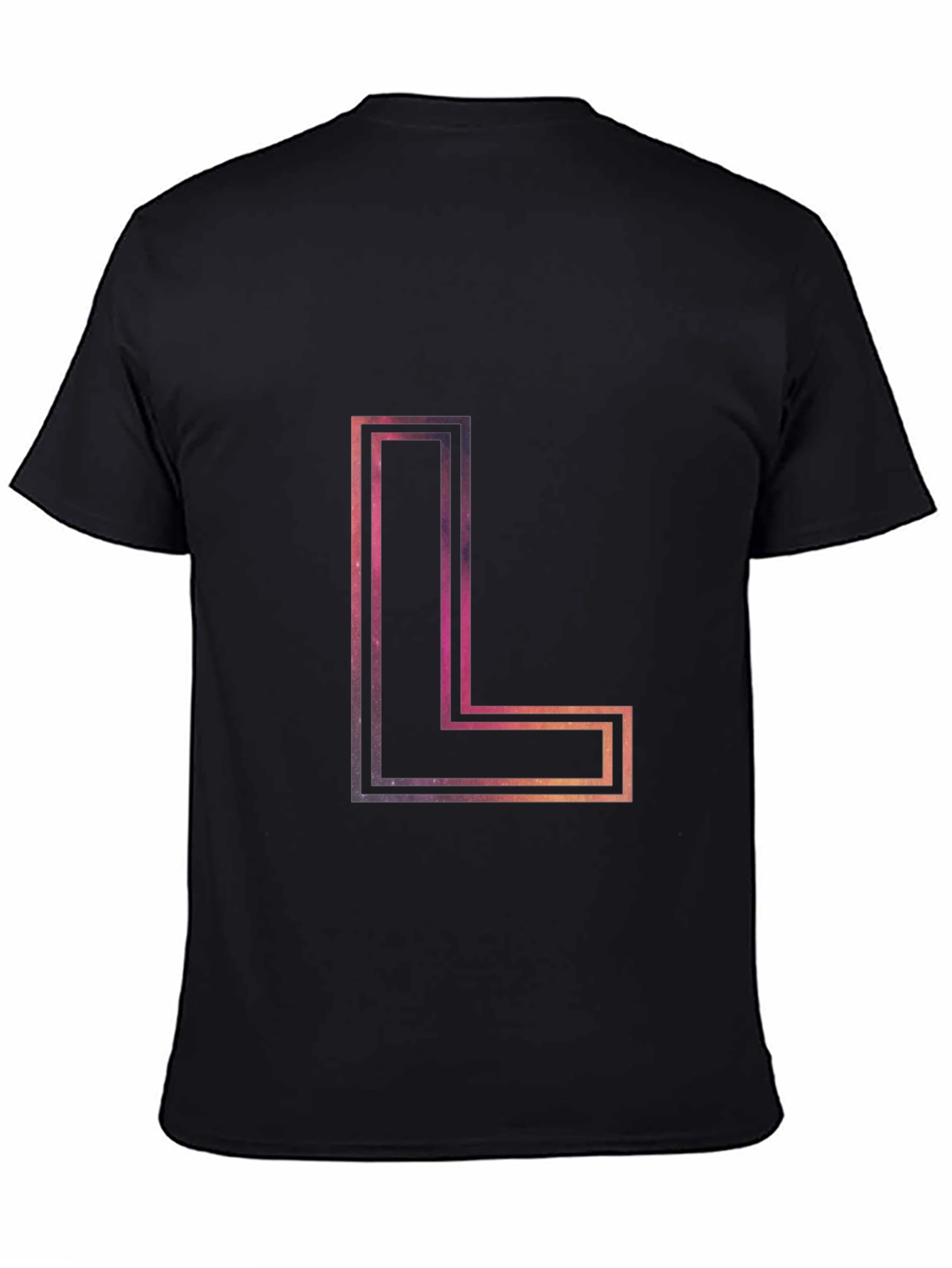 Abstract Galaxy L Letter T-Shirt