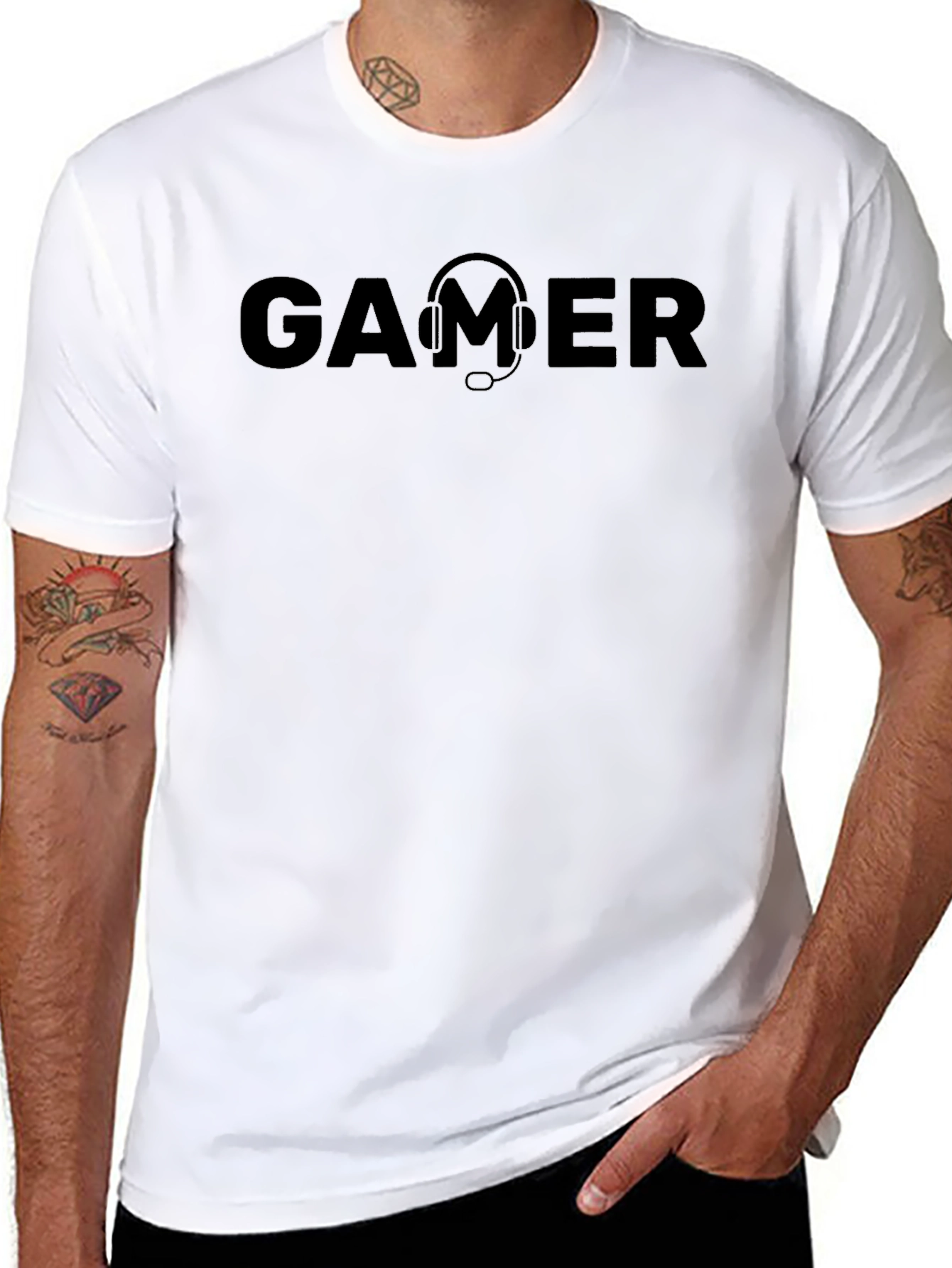 Gamer Headset T-Shirt - Black