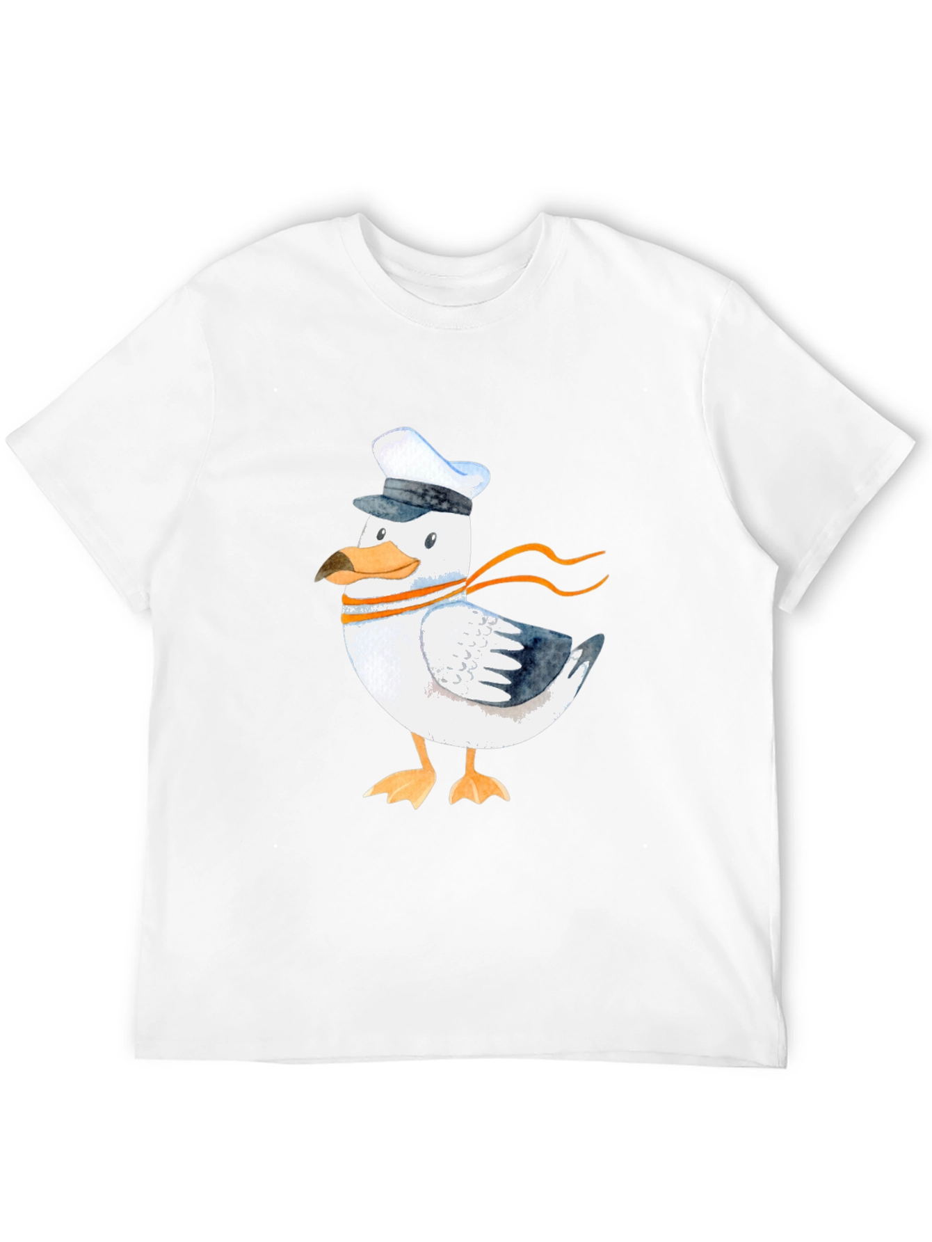 Nautical Seagull Graphic Tee - Mens Black T-Shirt