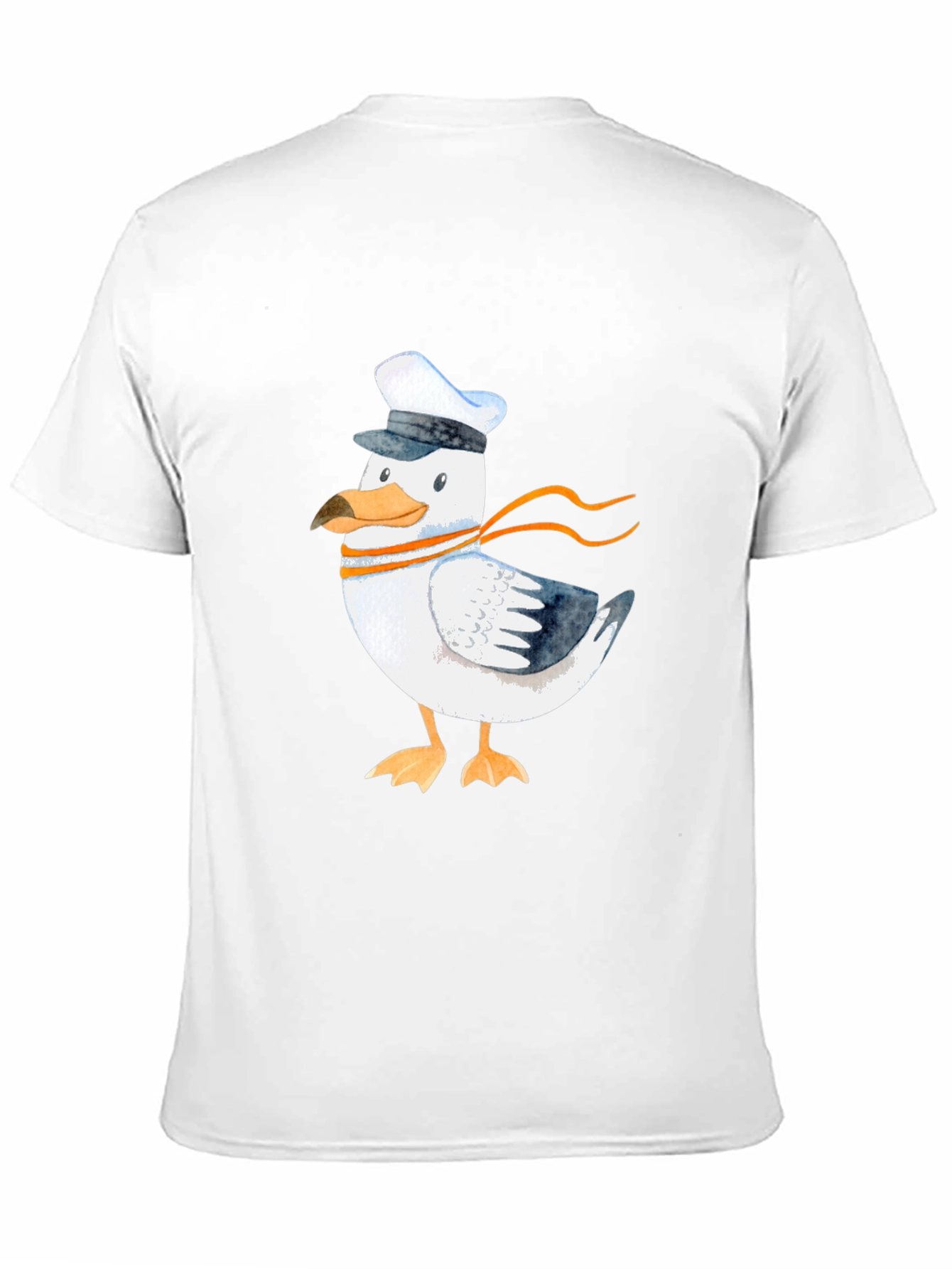 Nautical Seagull Graphic Tee - Mens Black T-Shirt