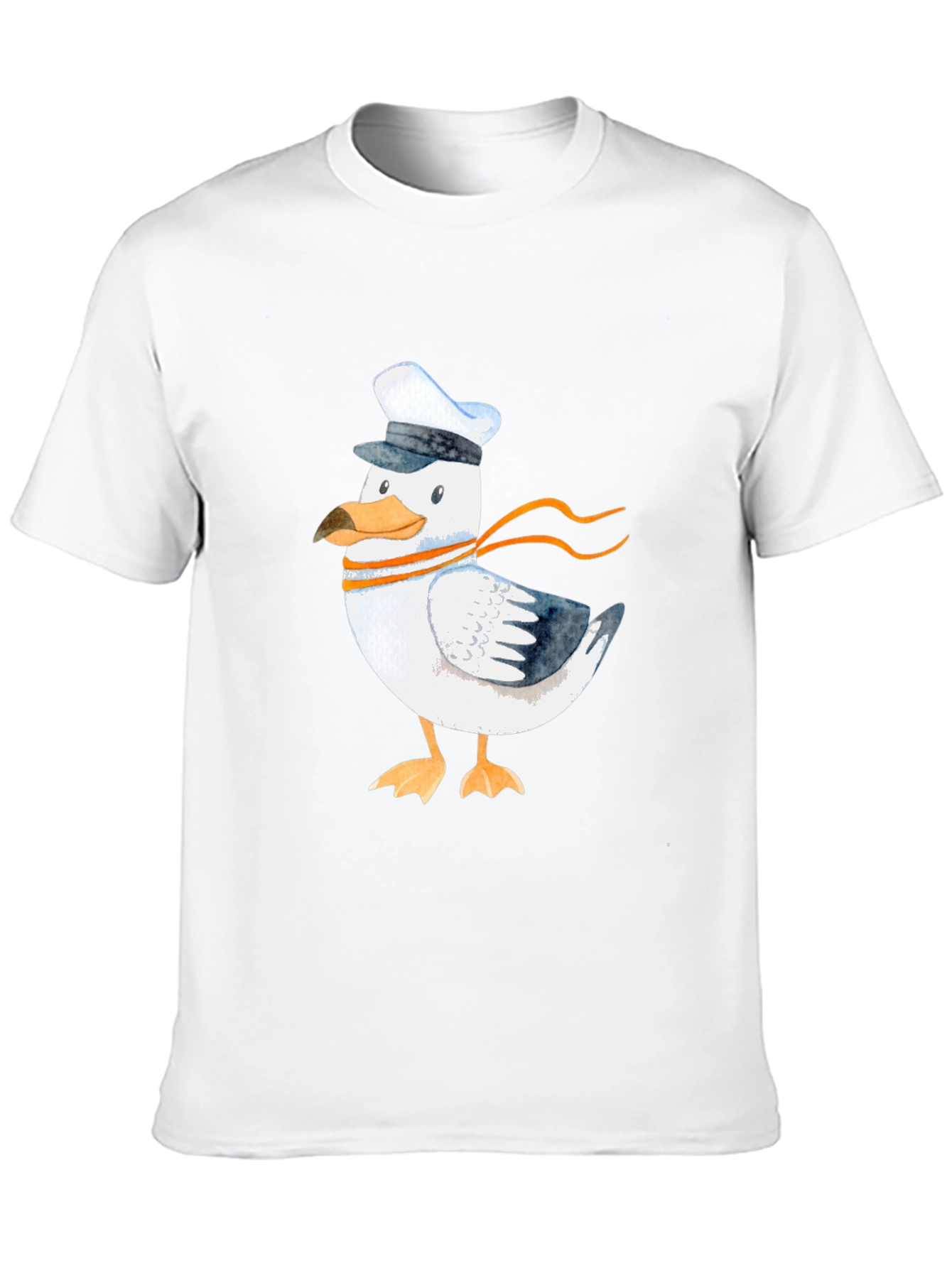 Nautical Seagull Graphic Tee - Mens Black T-Shirt