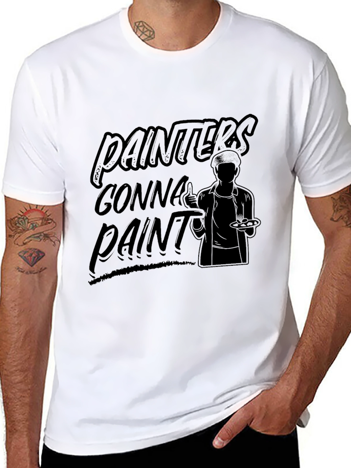 Painters Gonna Paint - Black Graphic Tee