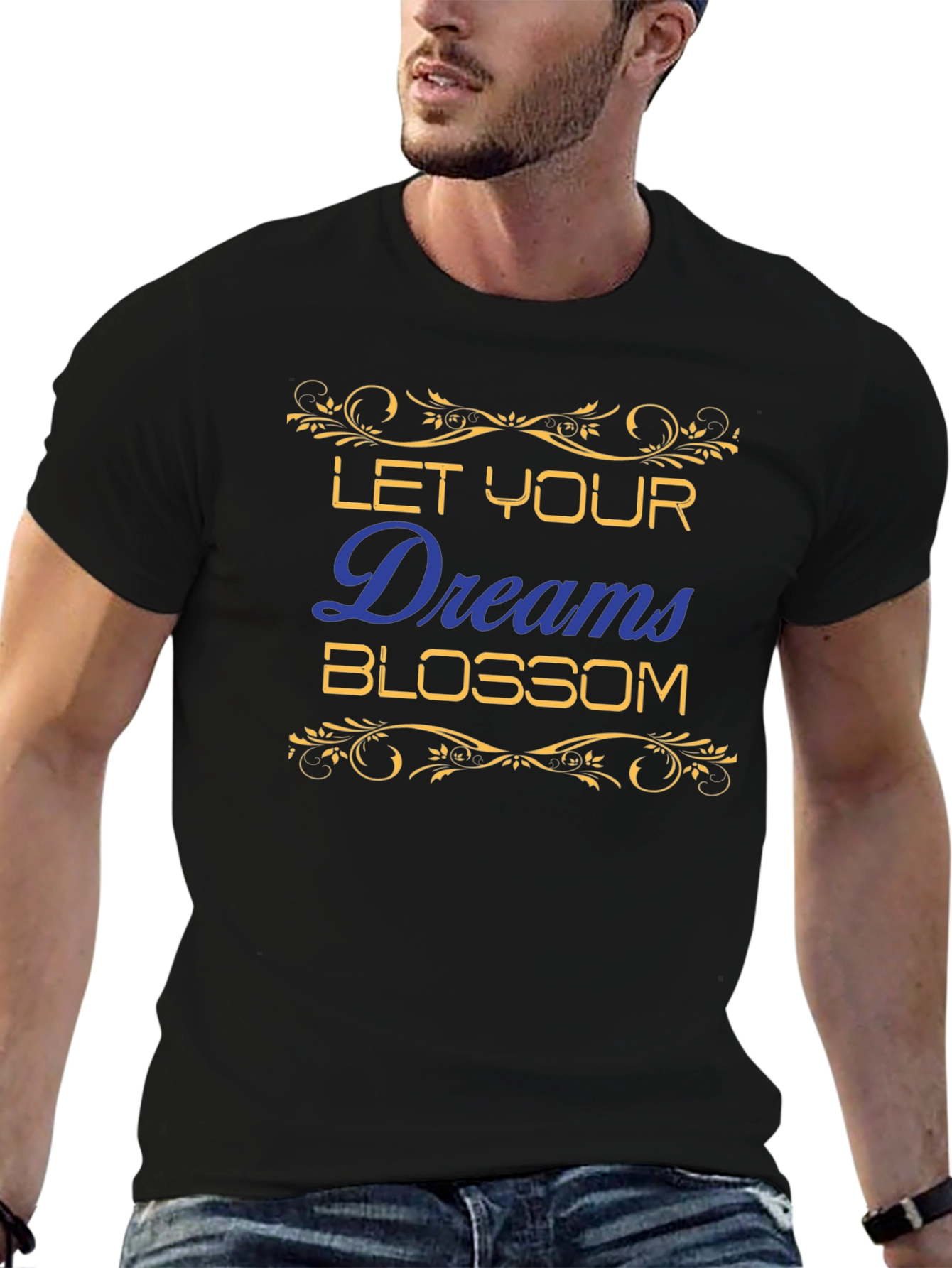 Let Your Dreams Blossom T-Shirt - Black